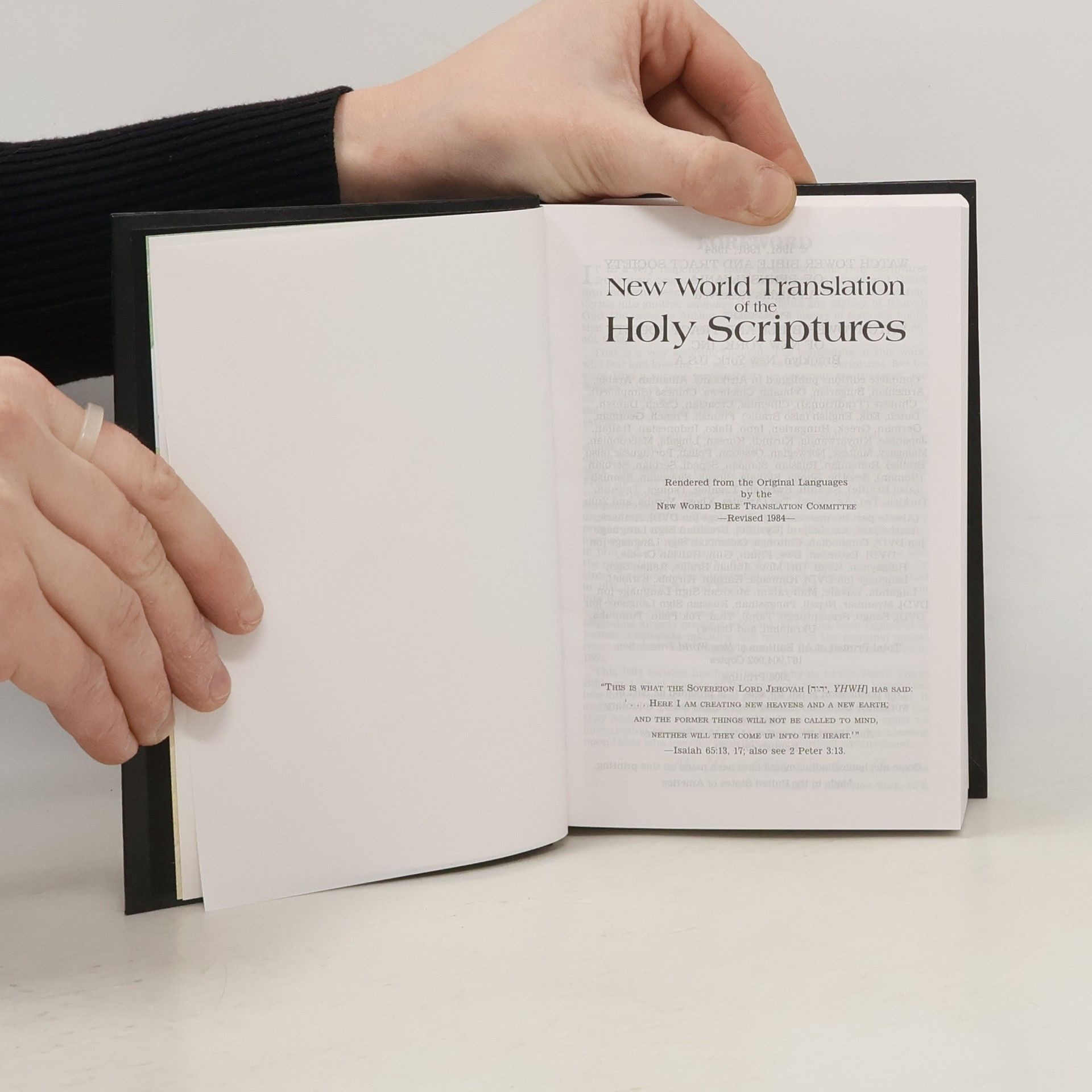 Various authors New World Translation of the Holy Scriptures