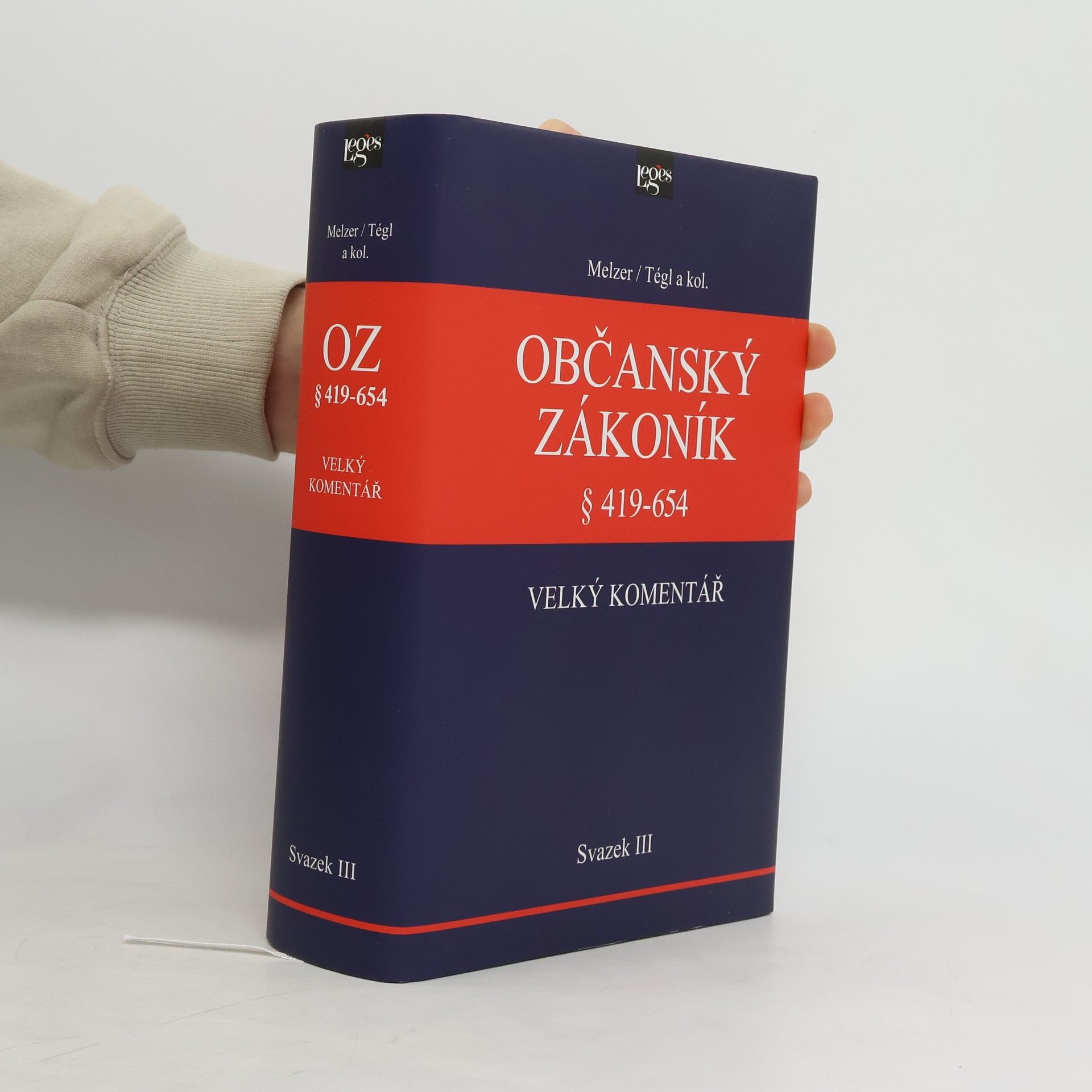 Filip Melzer Občanský zákoník § 419-654. Velký komentář. Svazek III