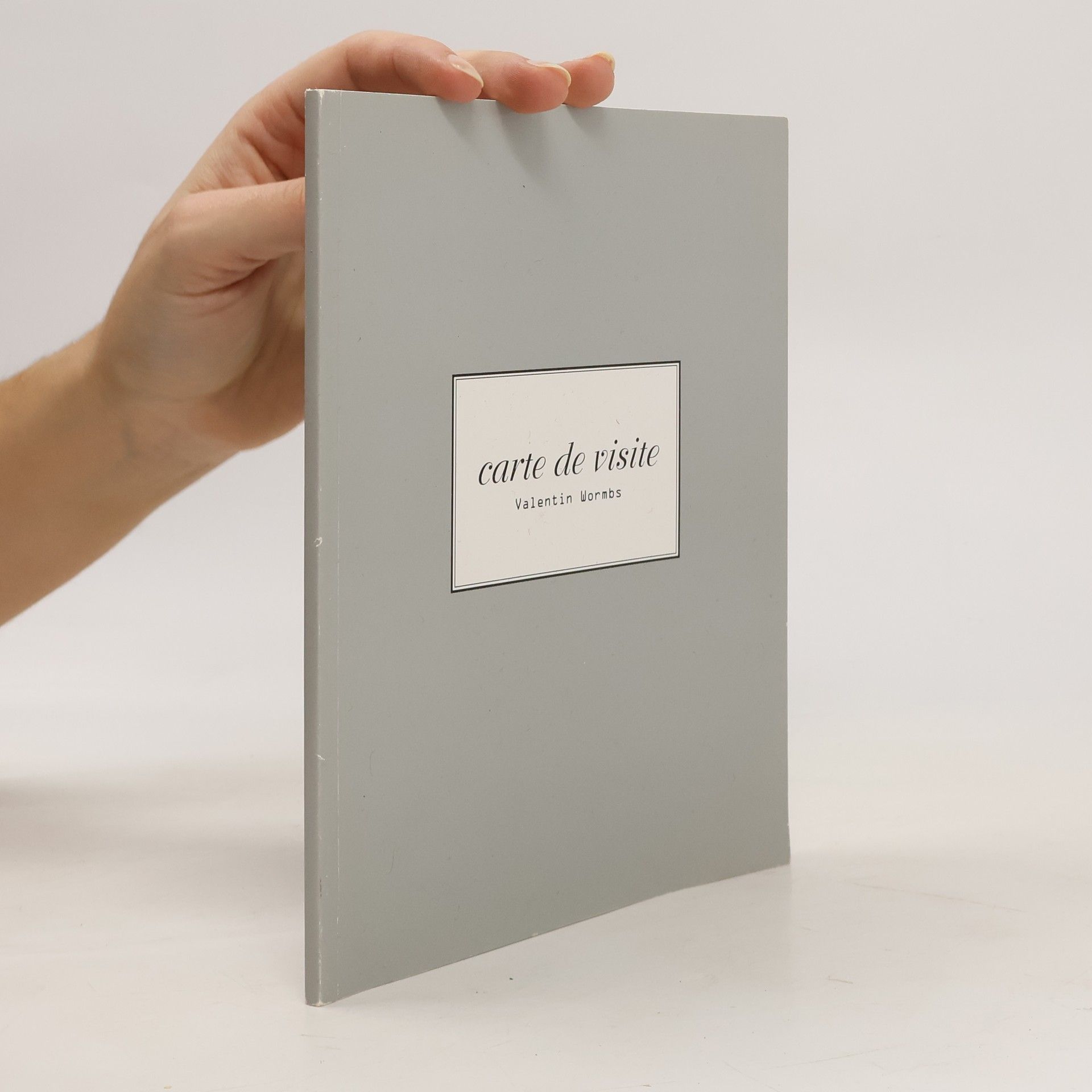 Valentin Wormbs Carte de Visite. Fotografien 1984-96