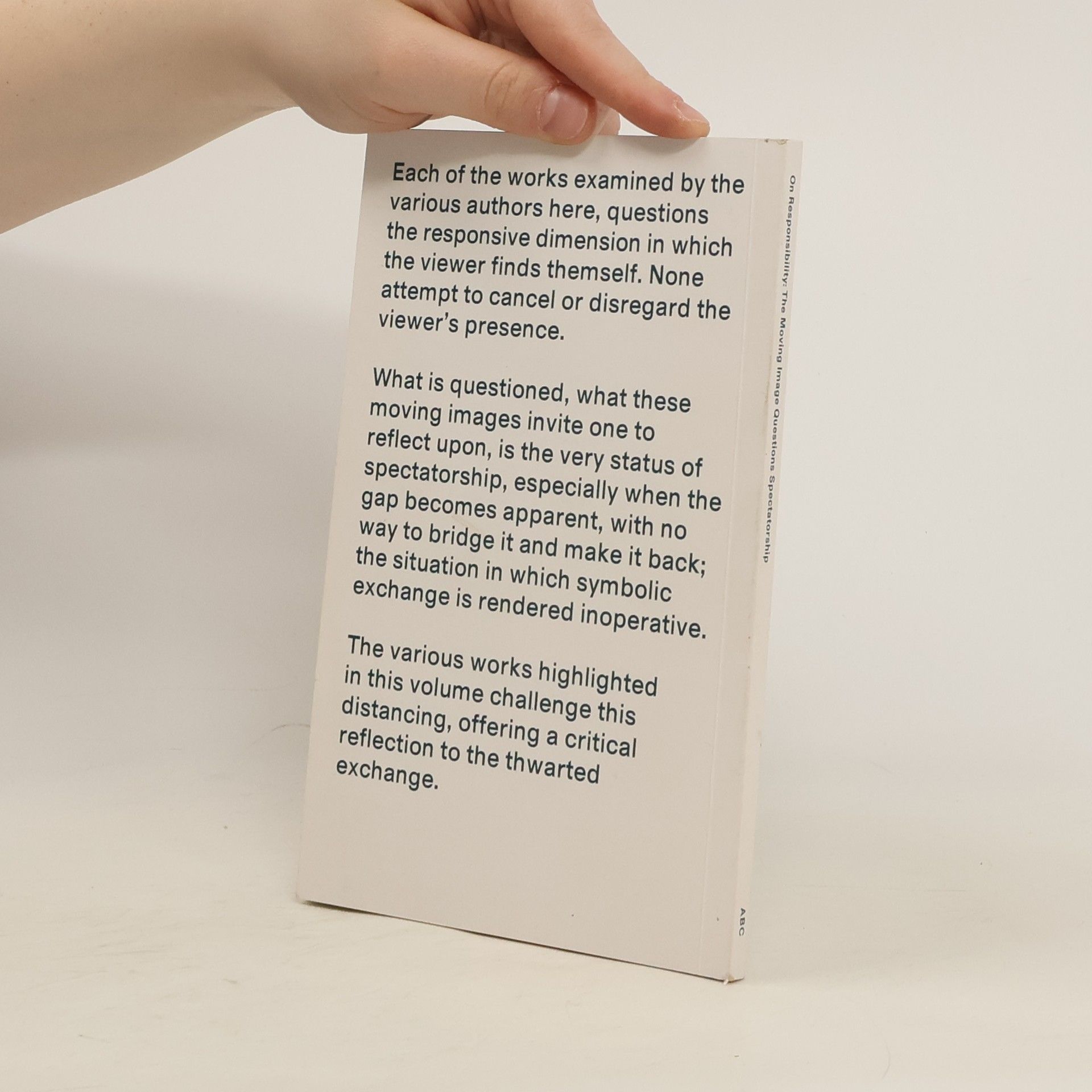 AA.VV. On Responsibility: The Moving Image Questions Spectatorship