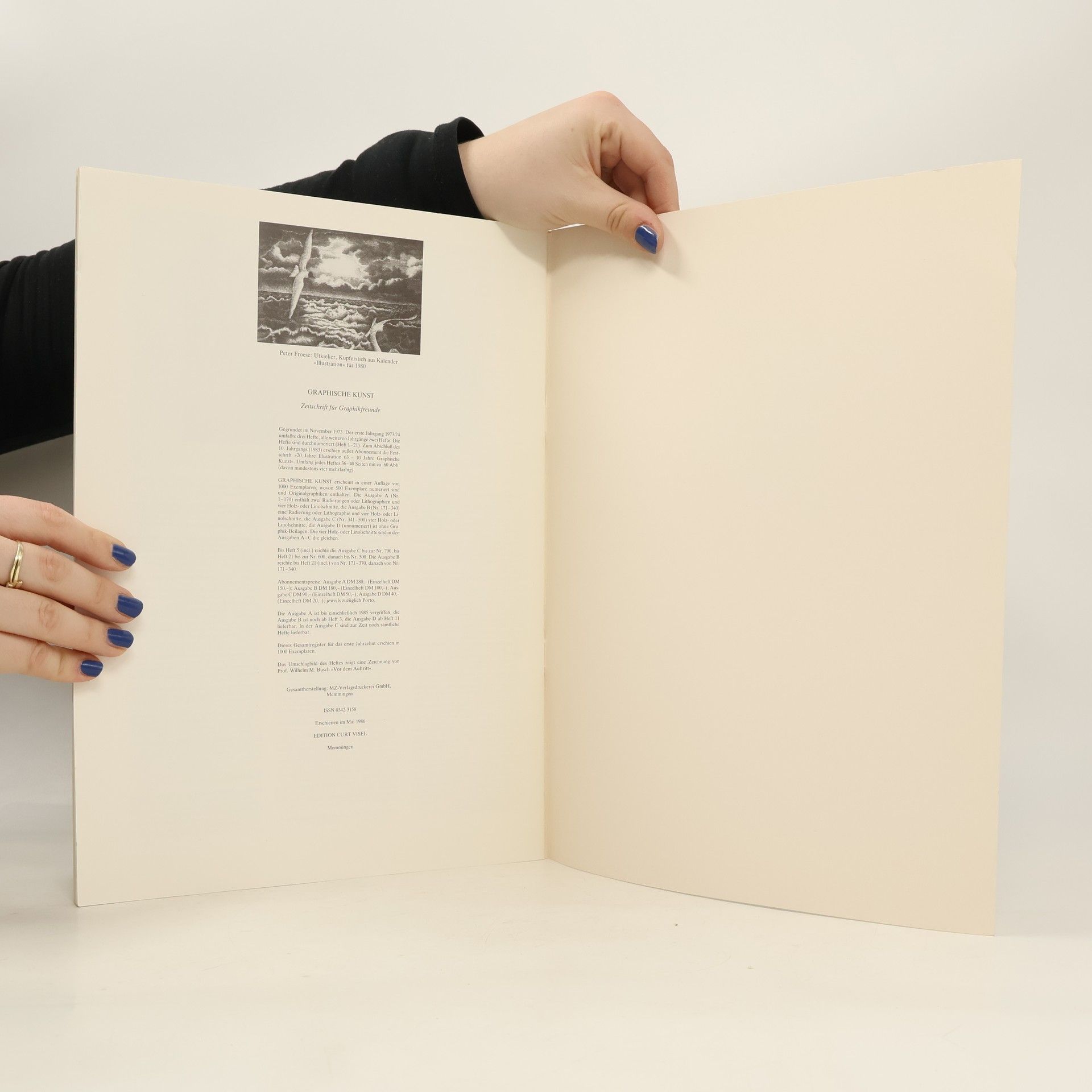 kolektiv Graphische Kunst. Gesamtregister der ersten zehn Jahrgänge 1973-1983