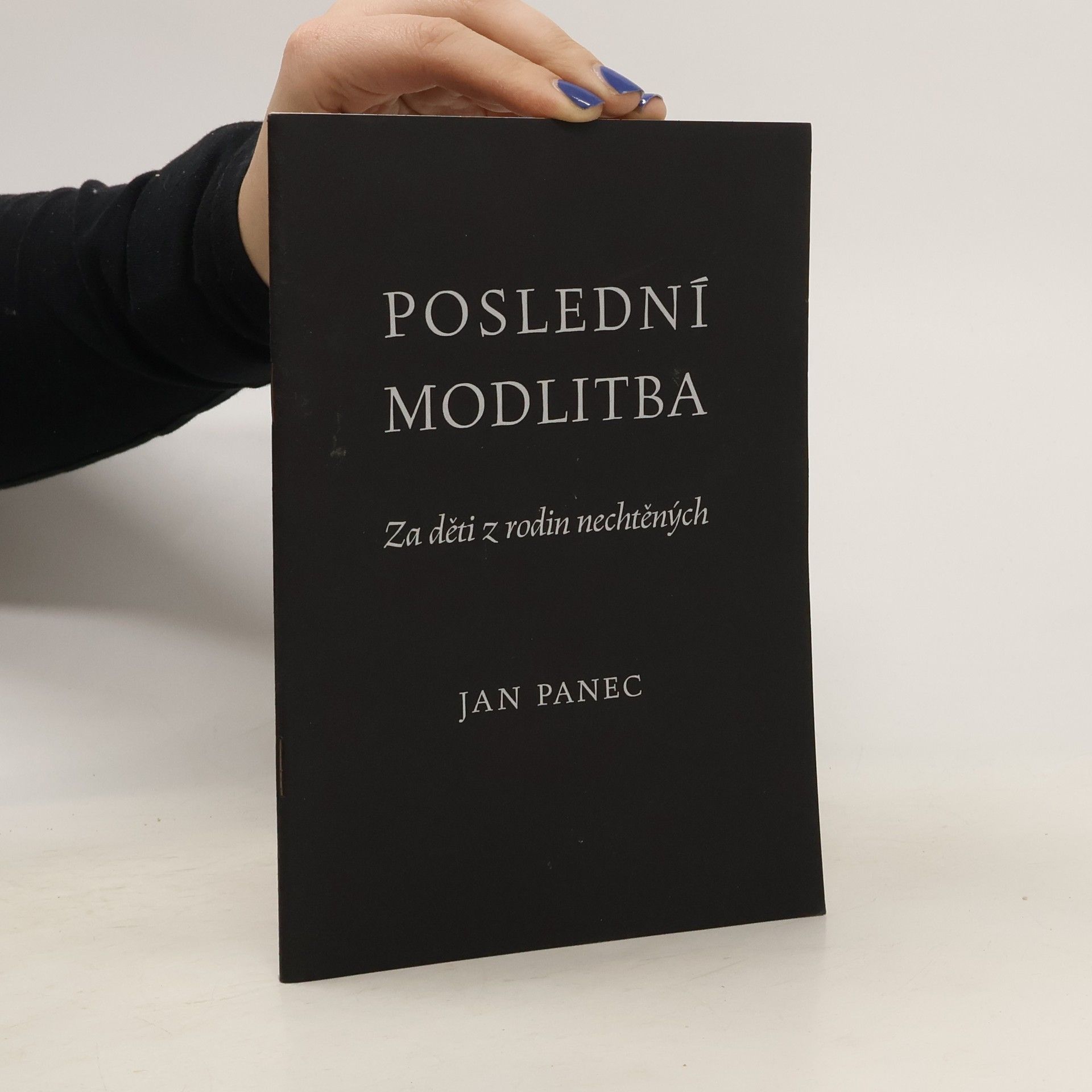 Jan Panec Poslední modlitba