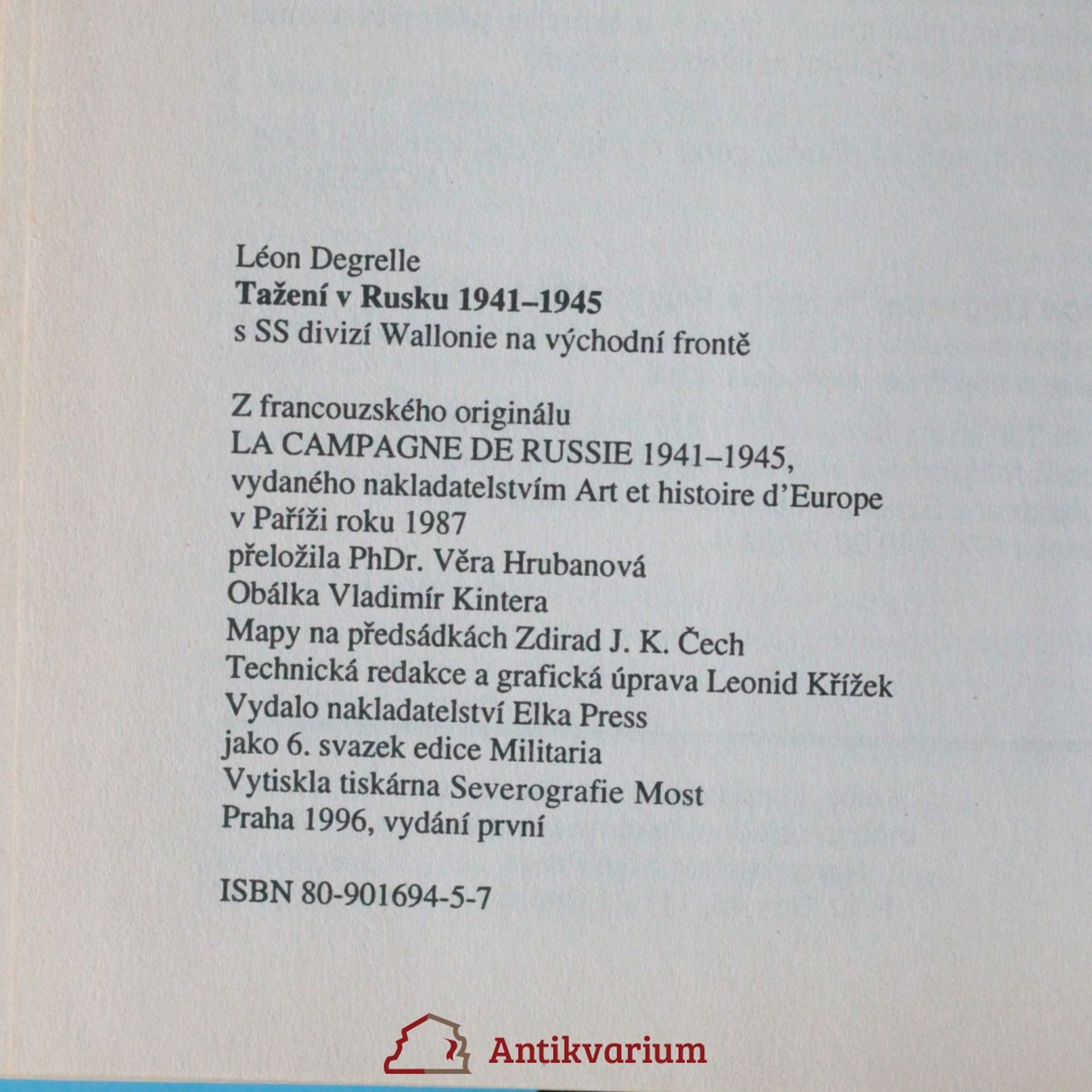Léon Degrelle Tažení v Rusku 1941-1945