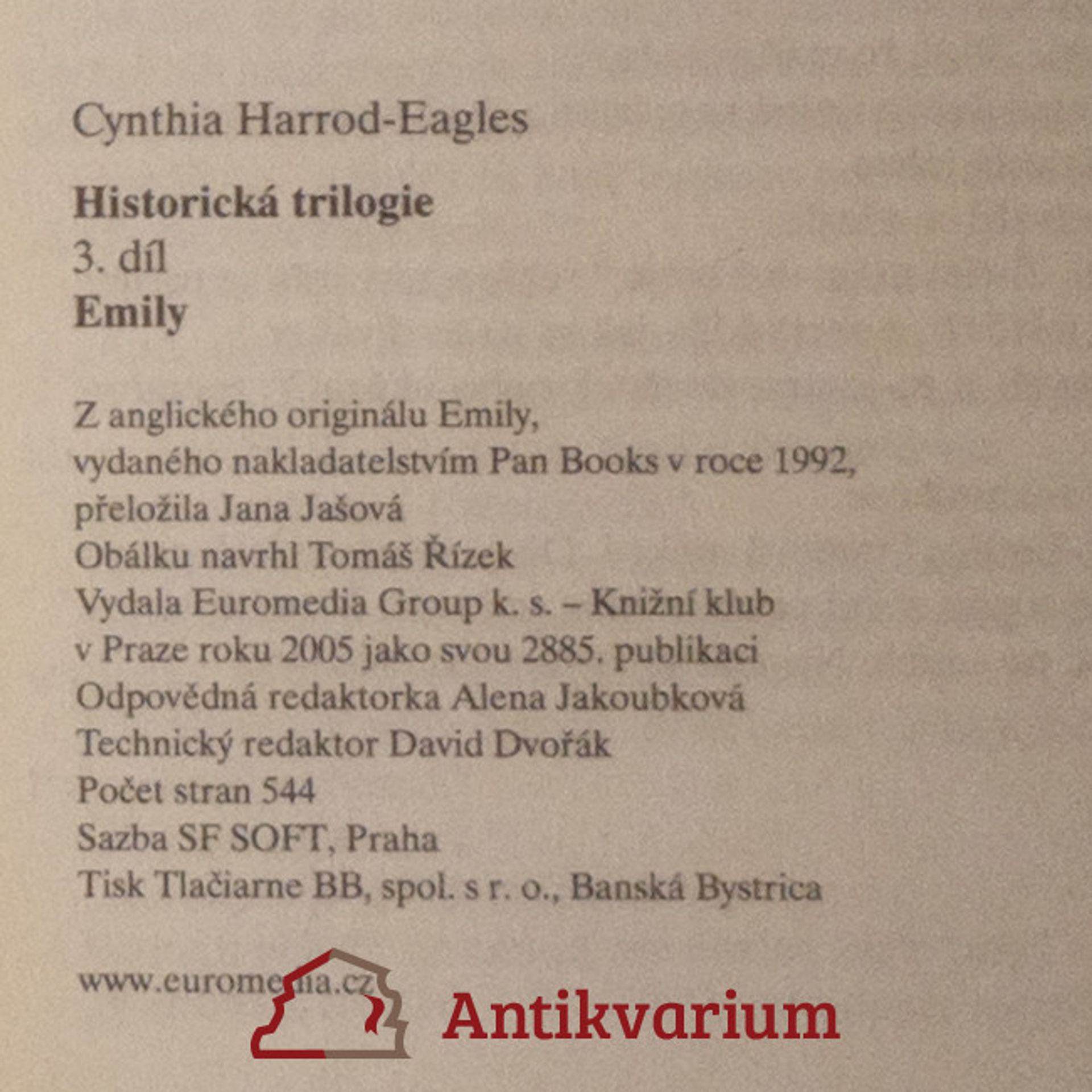 Cynthia Harrod-Eagles Emily