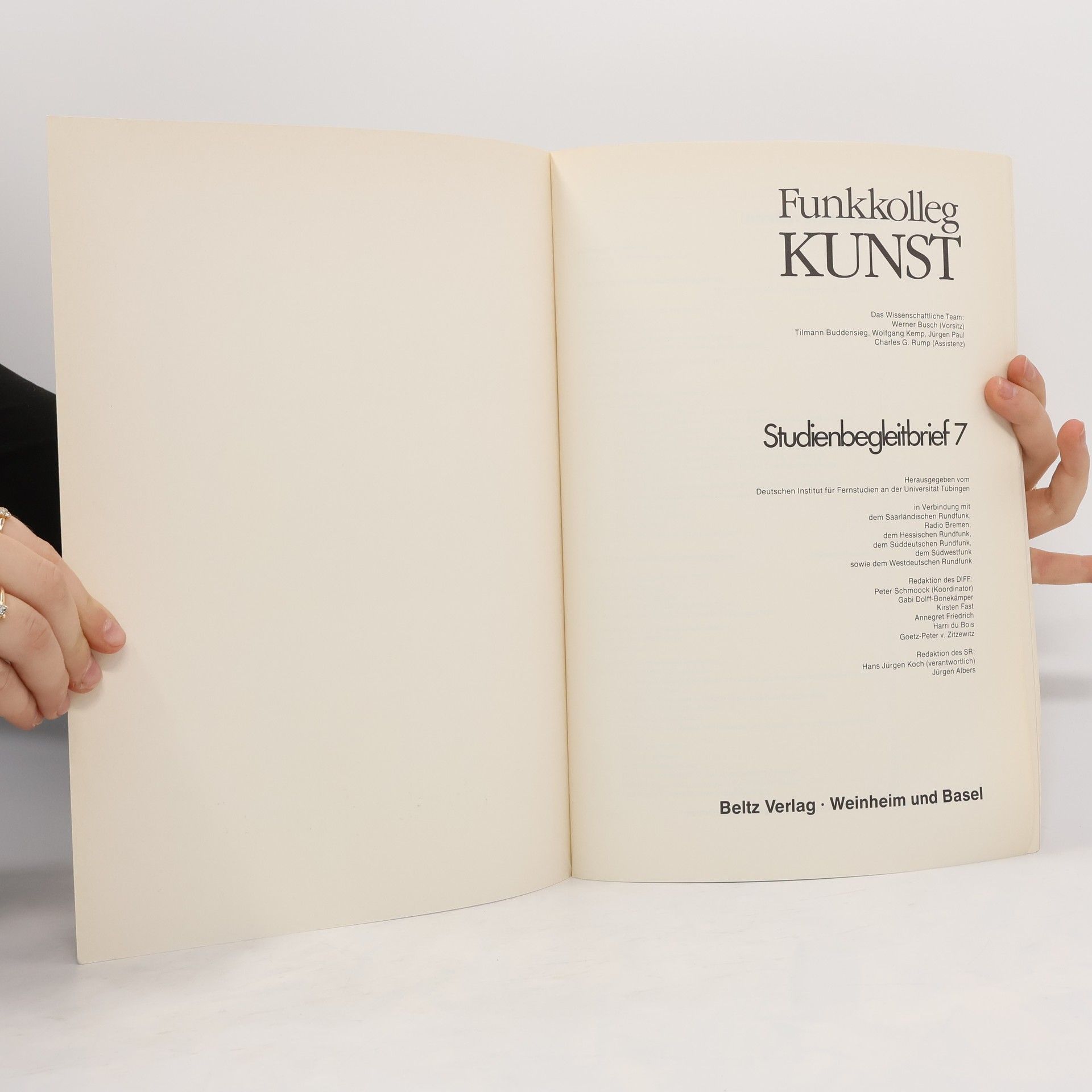 Autorenkollektiv Funkkolleg Kunst - Studienbegleitbrief 7