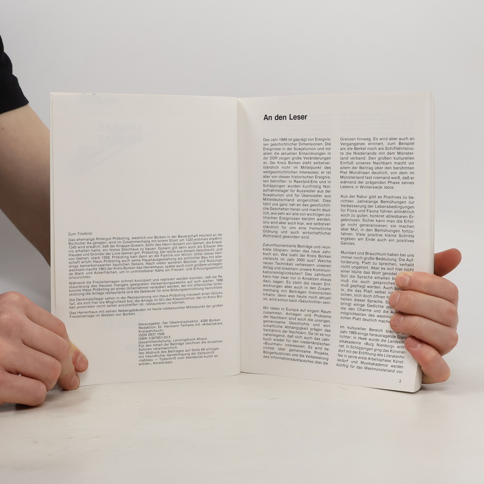 Autorenkollektiv Unsere Heimat. Jahrbuch des Kreises Borken 1989