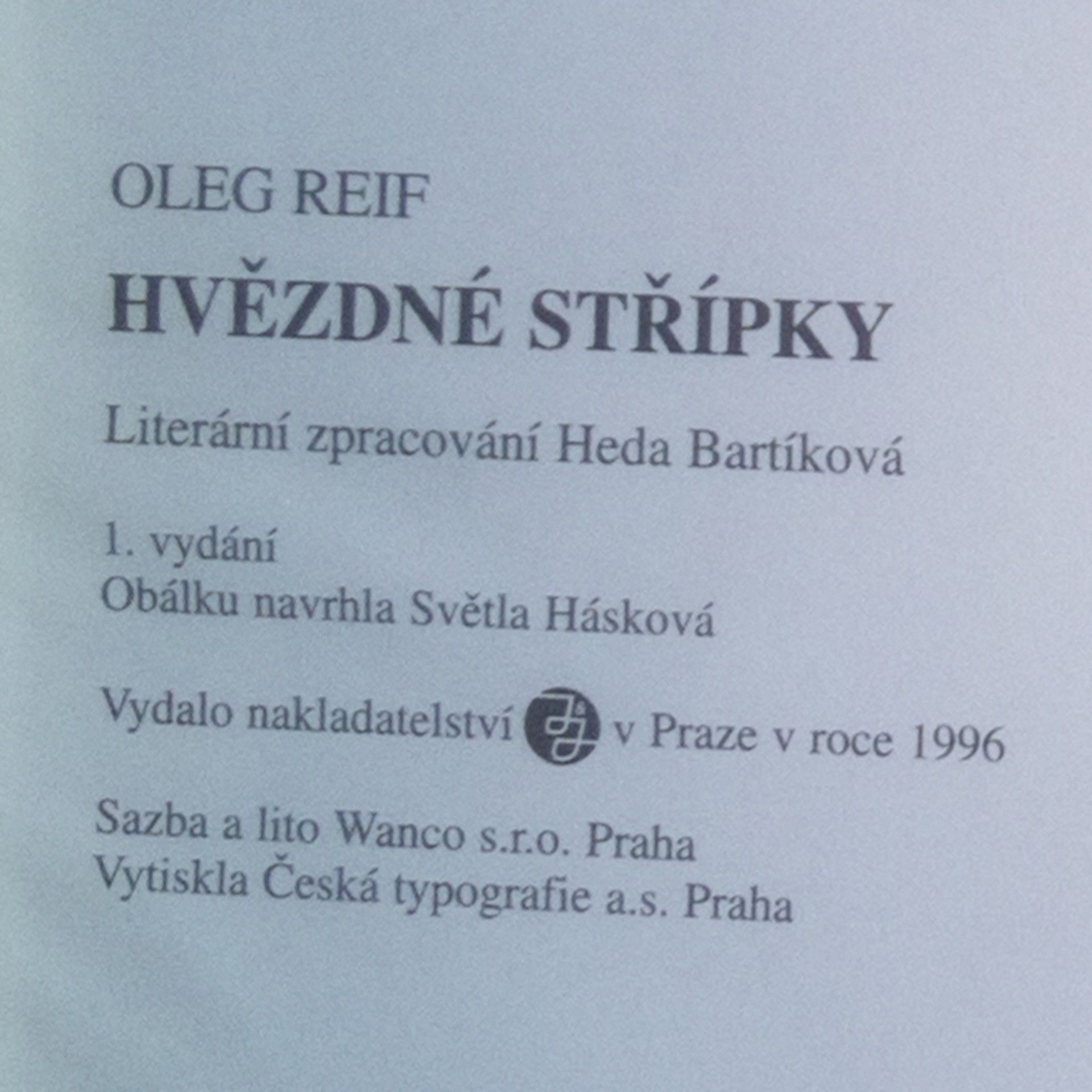 Oleg Reif Hvězdné střípky