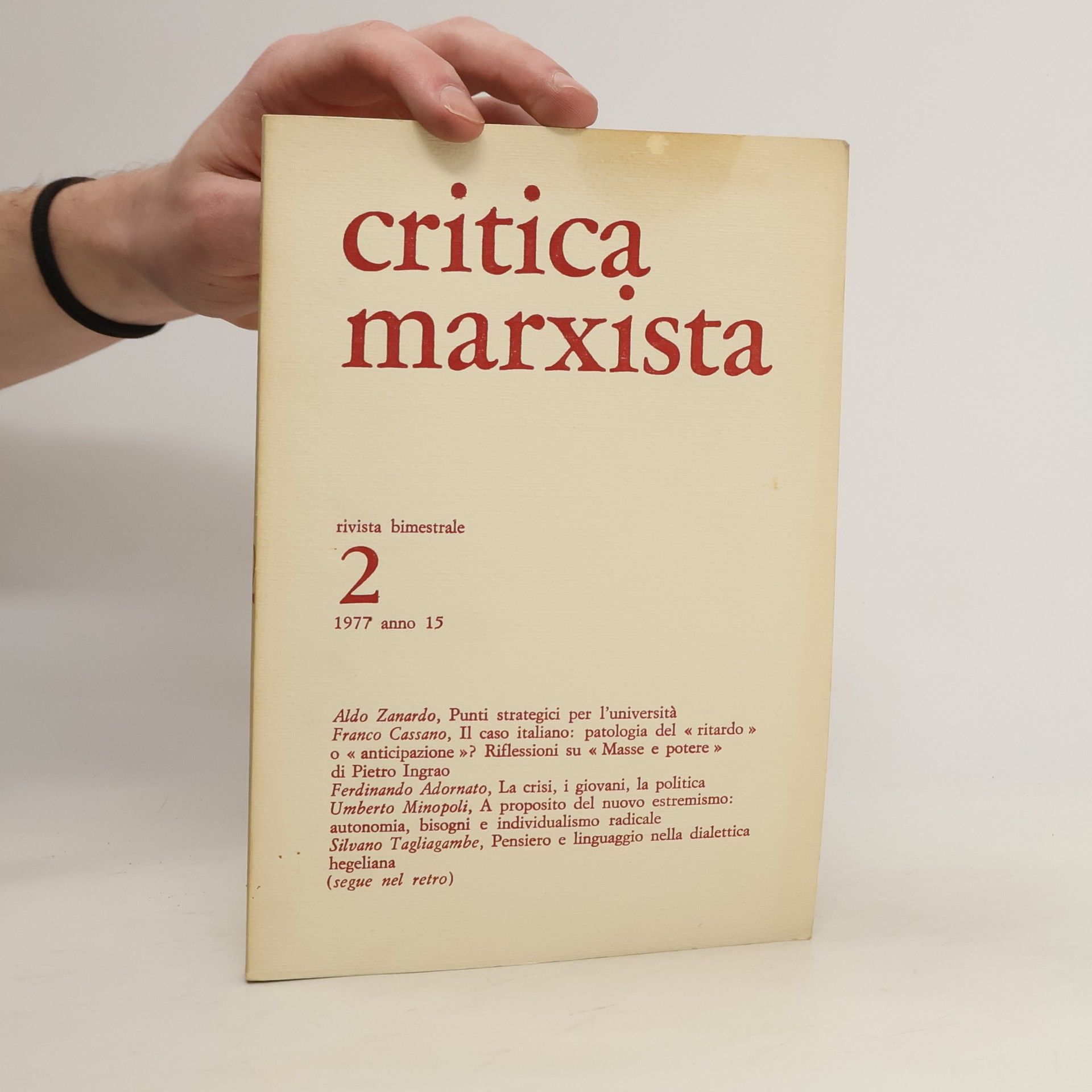 AA.VV. Critica marxista 2/1997