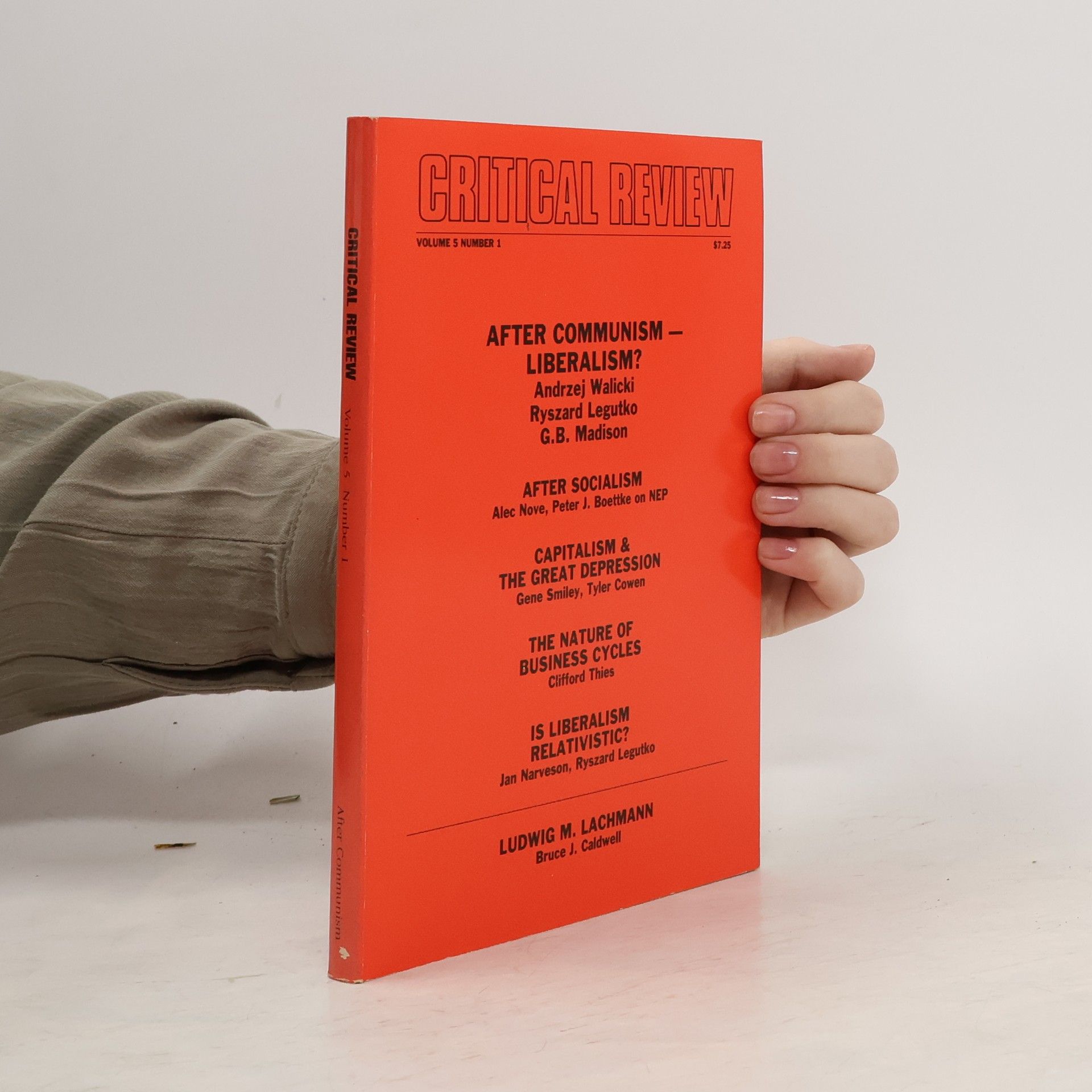 Collectif d'auteurs Critical Review Vol. 5, 1