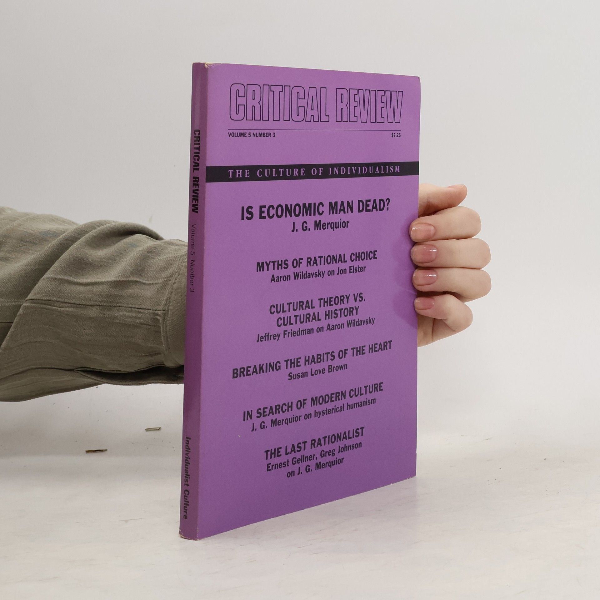 Collectif d'auteurs Critical Review vol. 5, n. 3