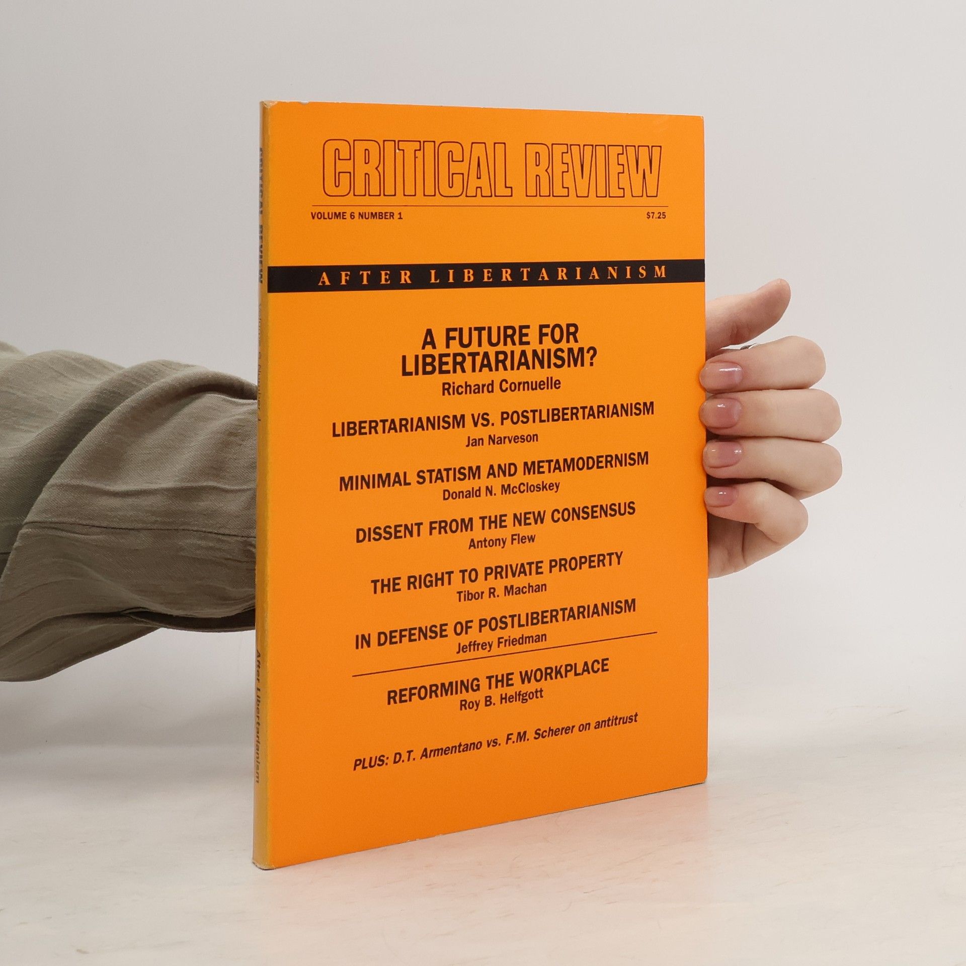 Collectif d'auteurs Critical Review 1, Vol. 6