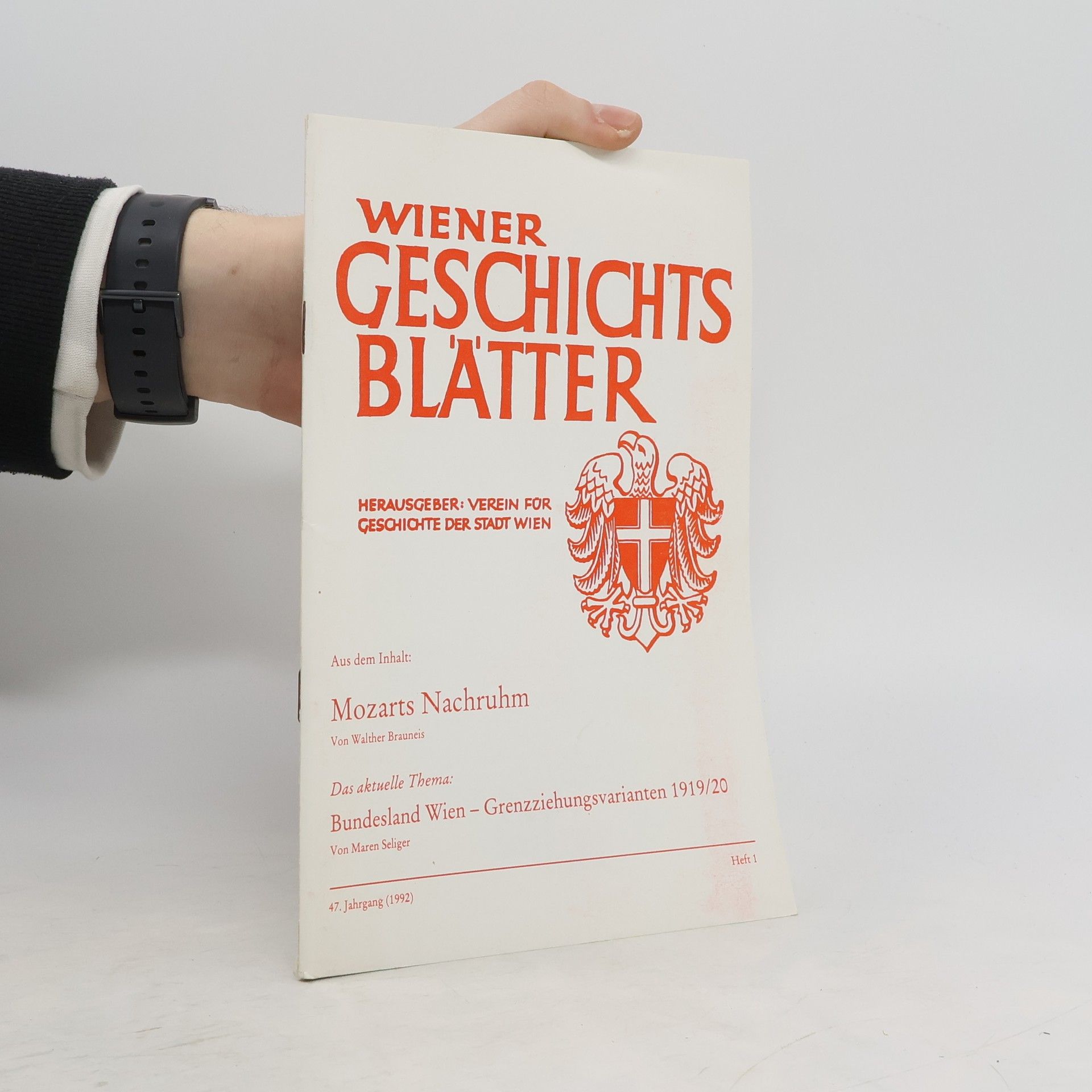 Autorenkollektiv Wiener Geschichts Blätter 1/1992