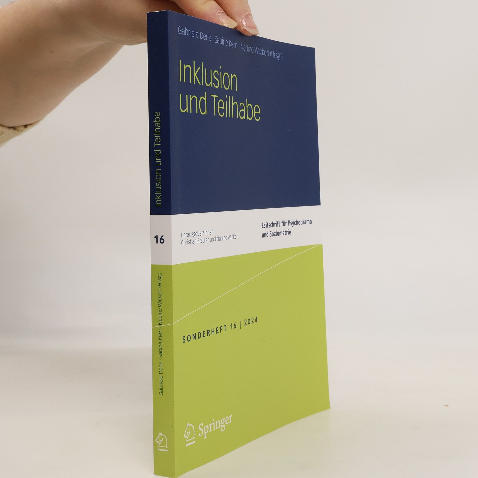 Gabriele Denk Zeitschrift für Psychodrama und Soziometrie. Inklusion und Teilhabe