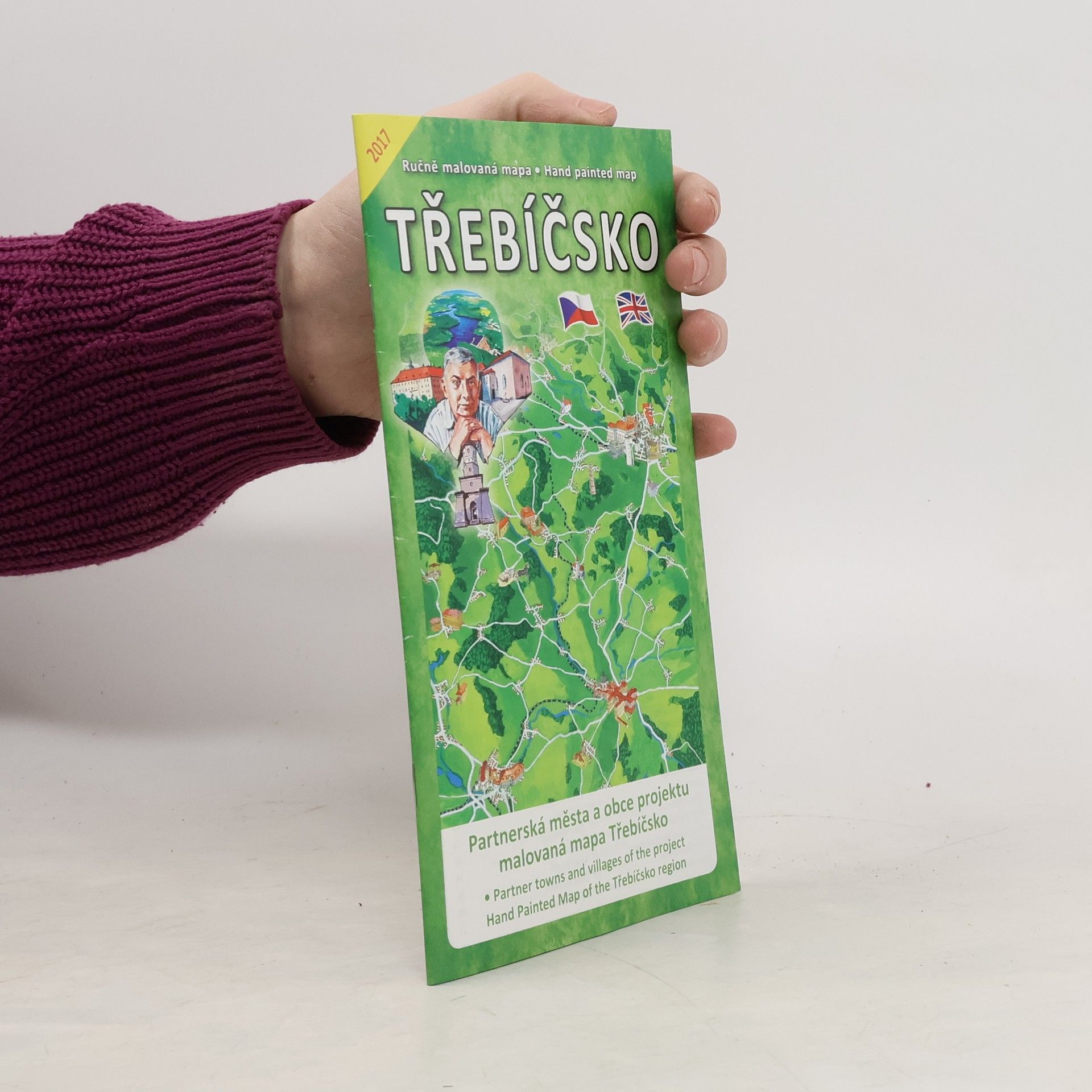 Kolektív autorov Třebíčsko. Ručně malovaná mapa
