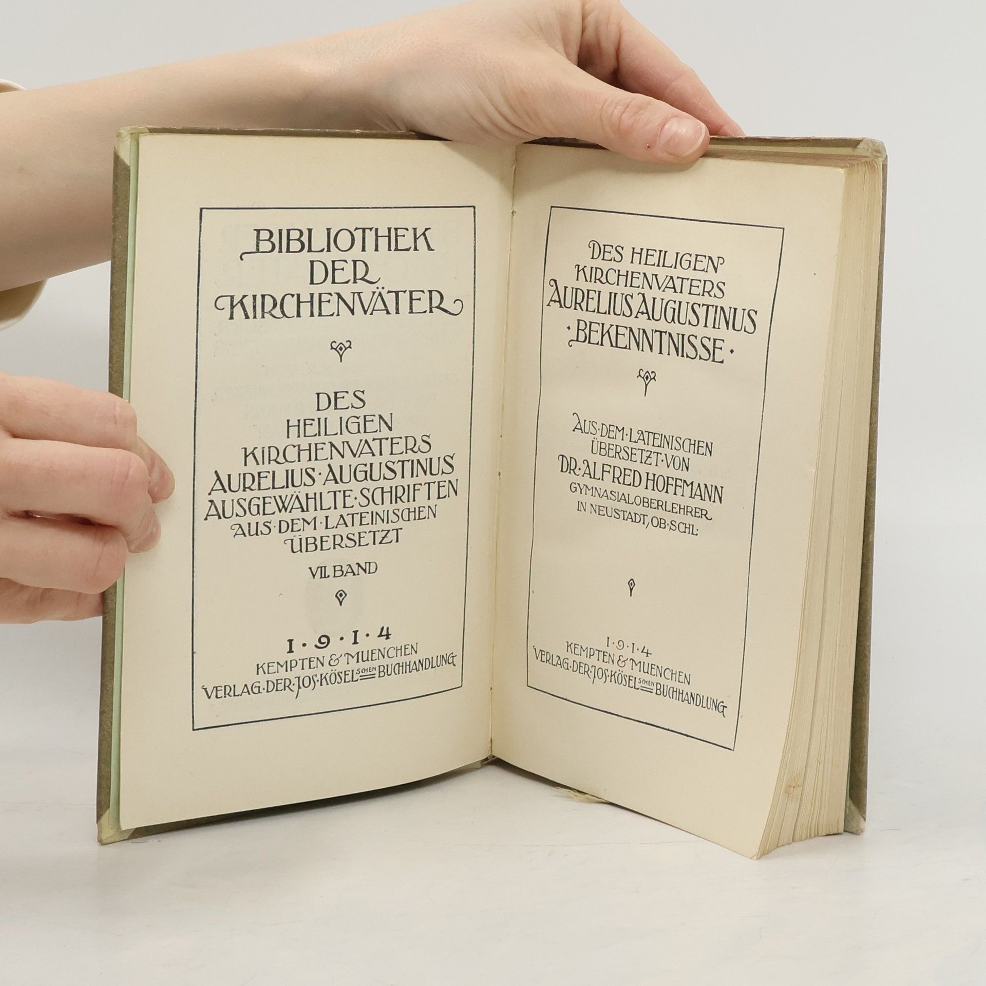 AA.VV. Bibliothek der Kirchenväter VII. Band