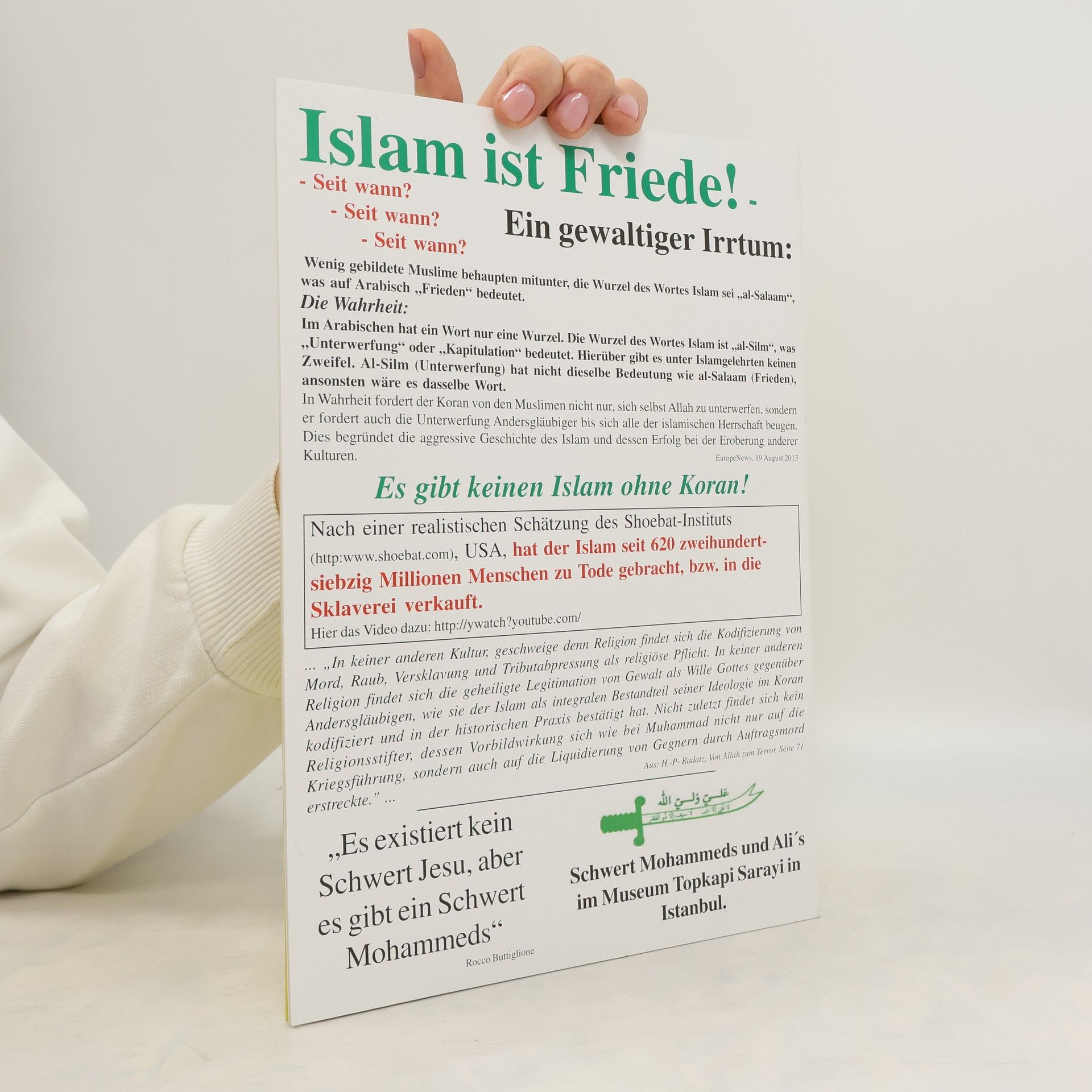 Karl Tropper Bedeutet Islam ,,Frieden"?