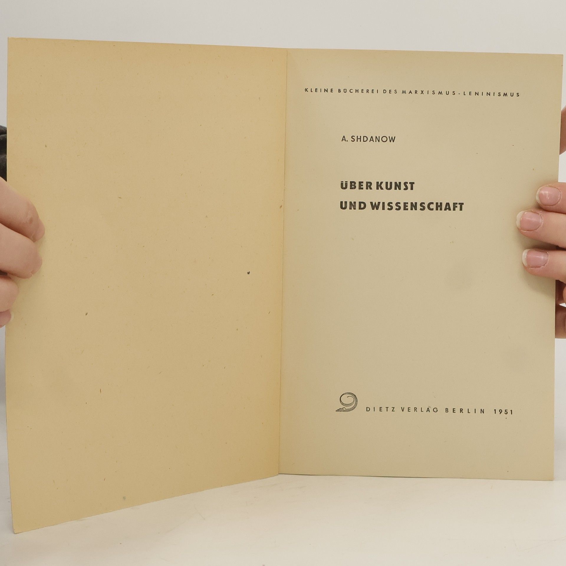 Andrej Shdanow Über Kunst und Wissenschaft