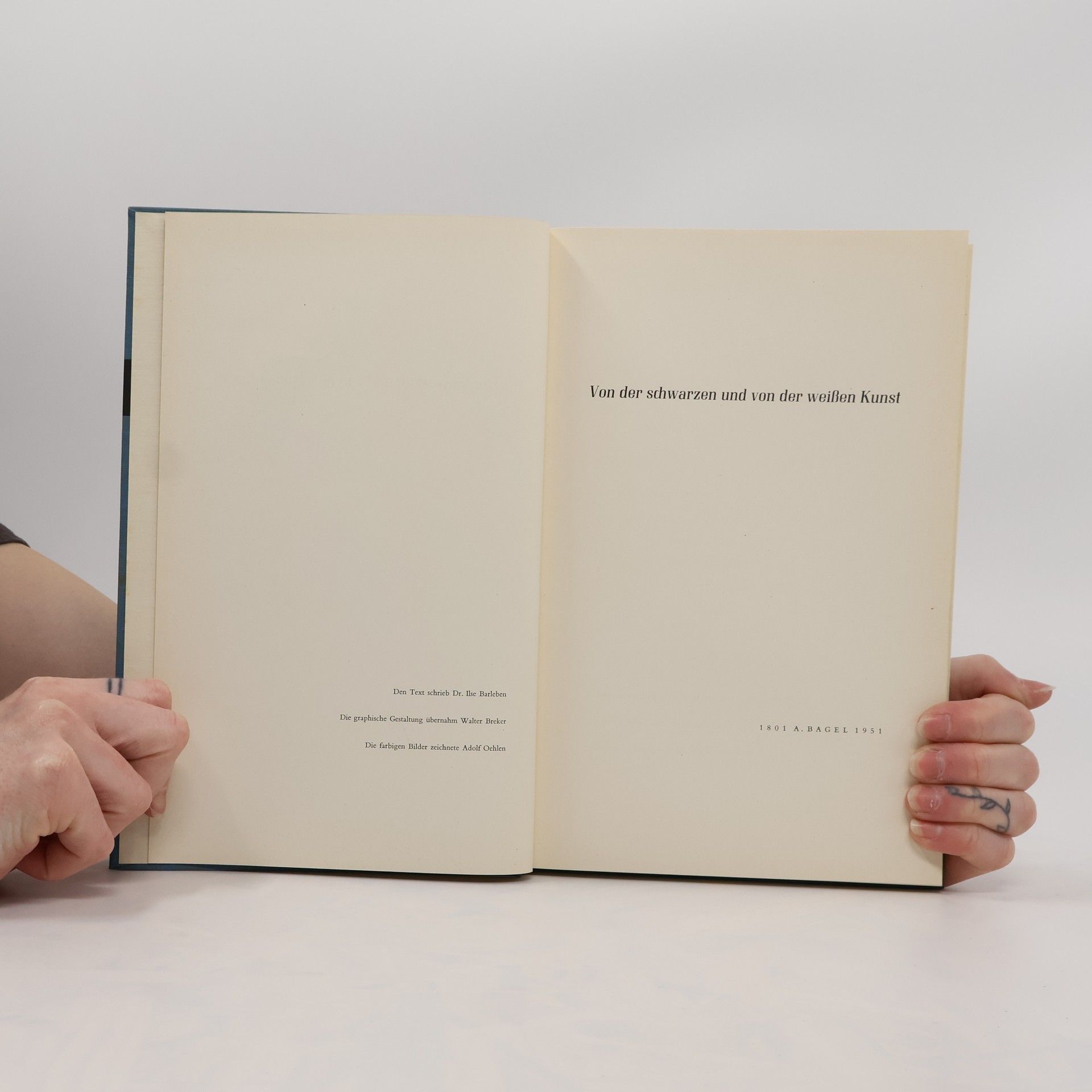 Ilse Barleben Von der schwarzen und von der weissen Kunst