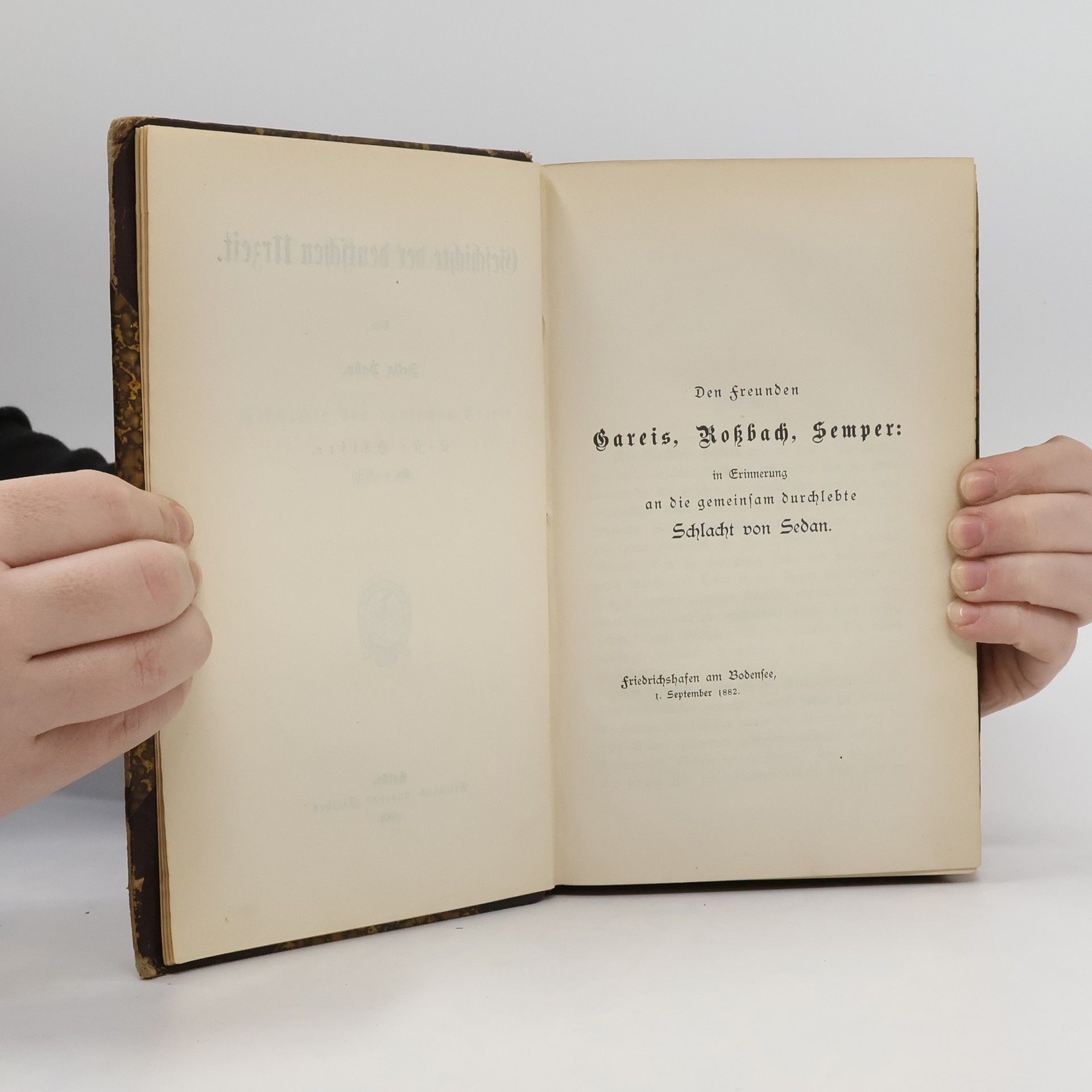 Schlacht von Sedan Den Freunden Gareis, Rokbach, Semper