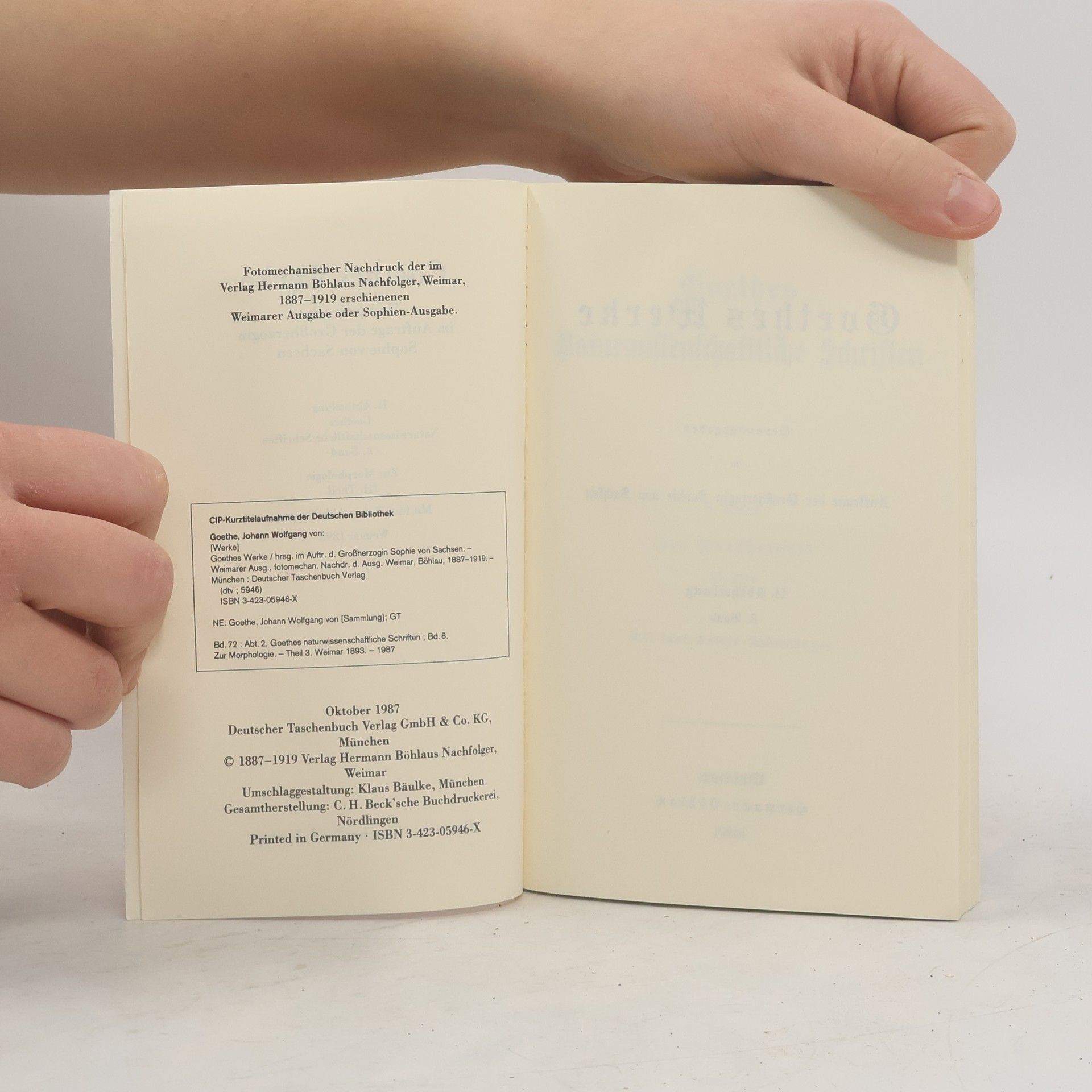 Johann Wolfgang von Goethe Goethes Werke 72