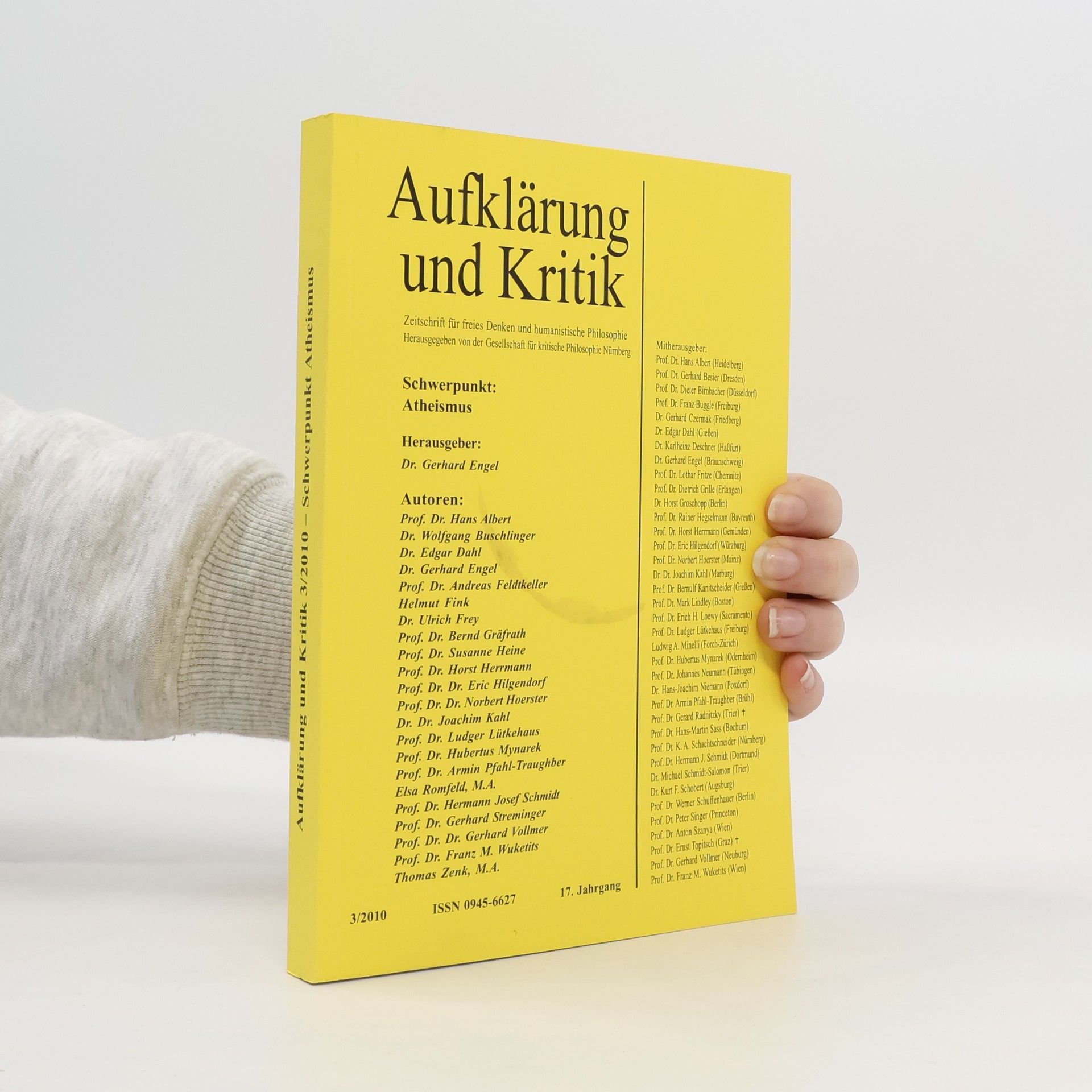 Collectif d'auteurs Aufklärung und Kritik 3/2010