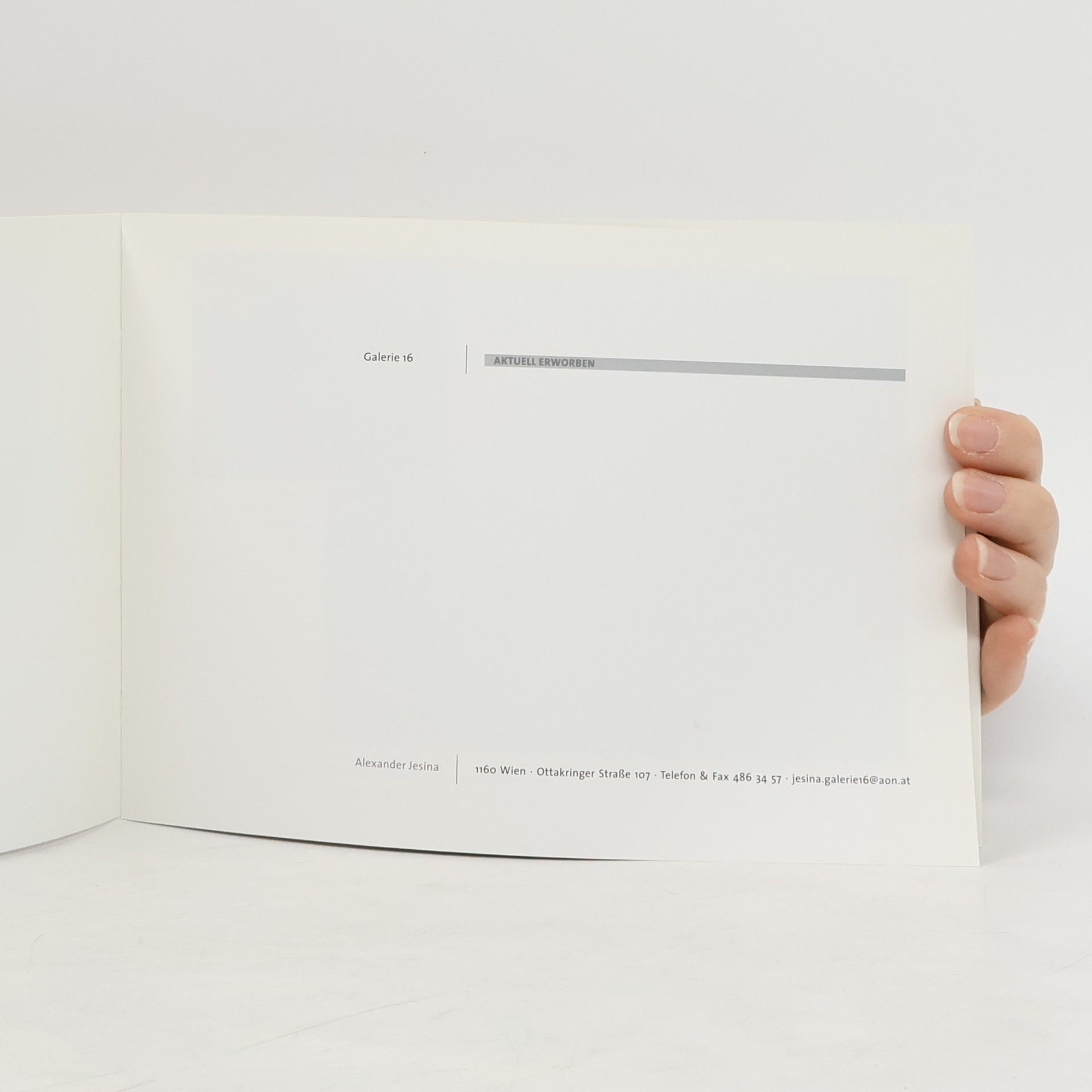 Alexander Jesina Aktuell Erworben Galerie 16