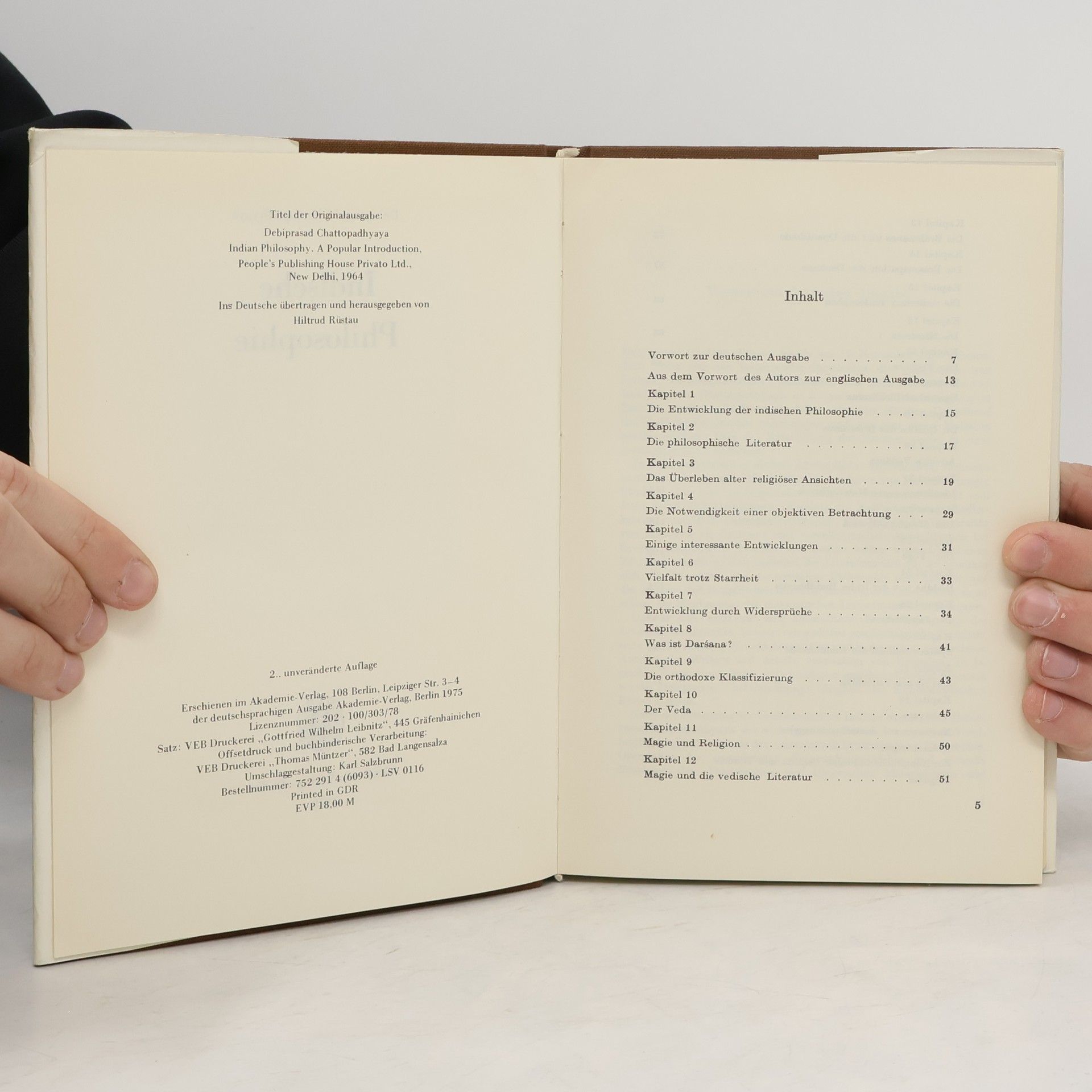 Debiprasad Chattopadhyaya Indische Philosophie