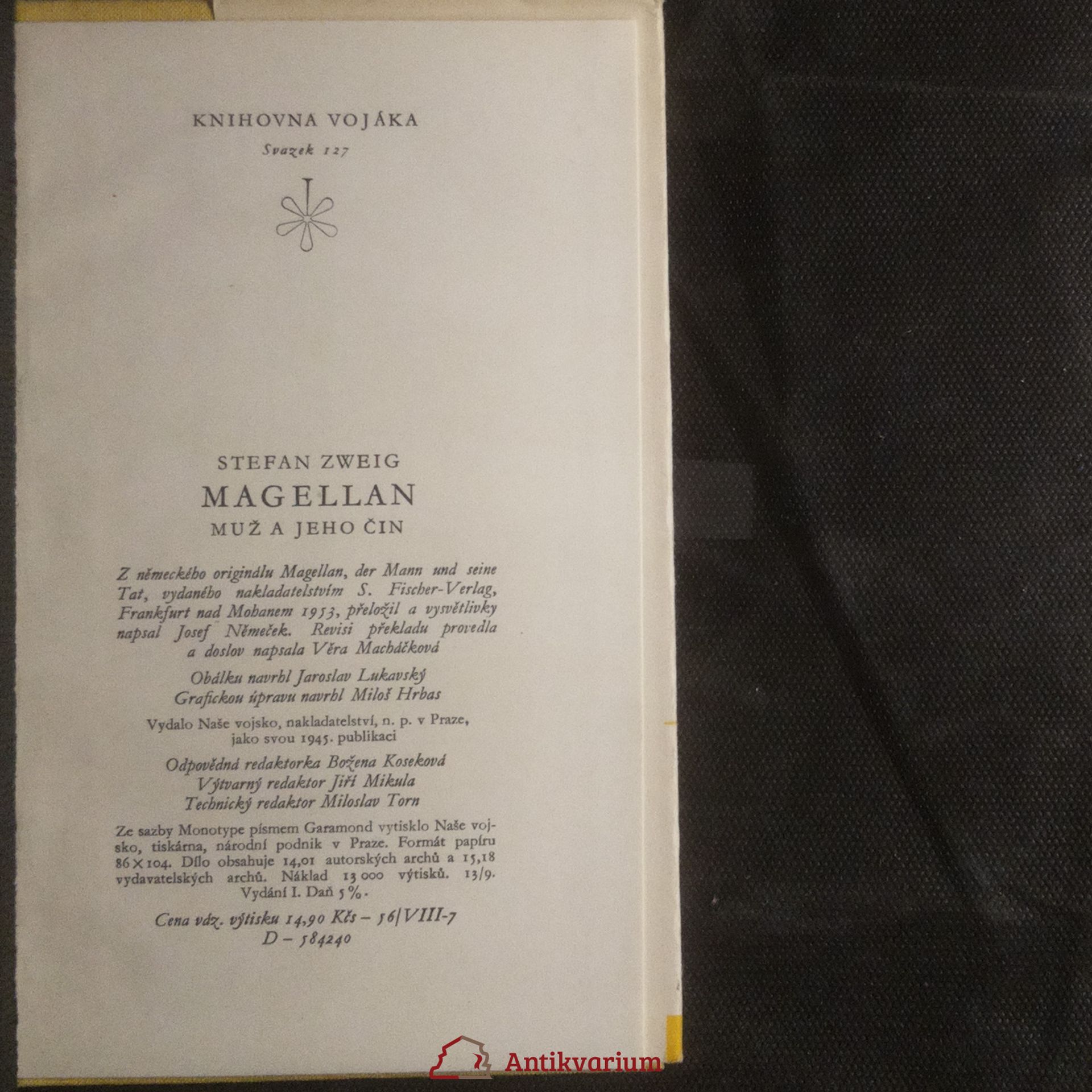Stefan Zweig Magellan. Muž a jeho čin