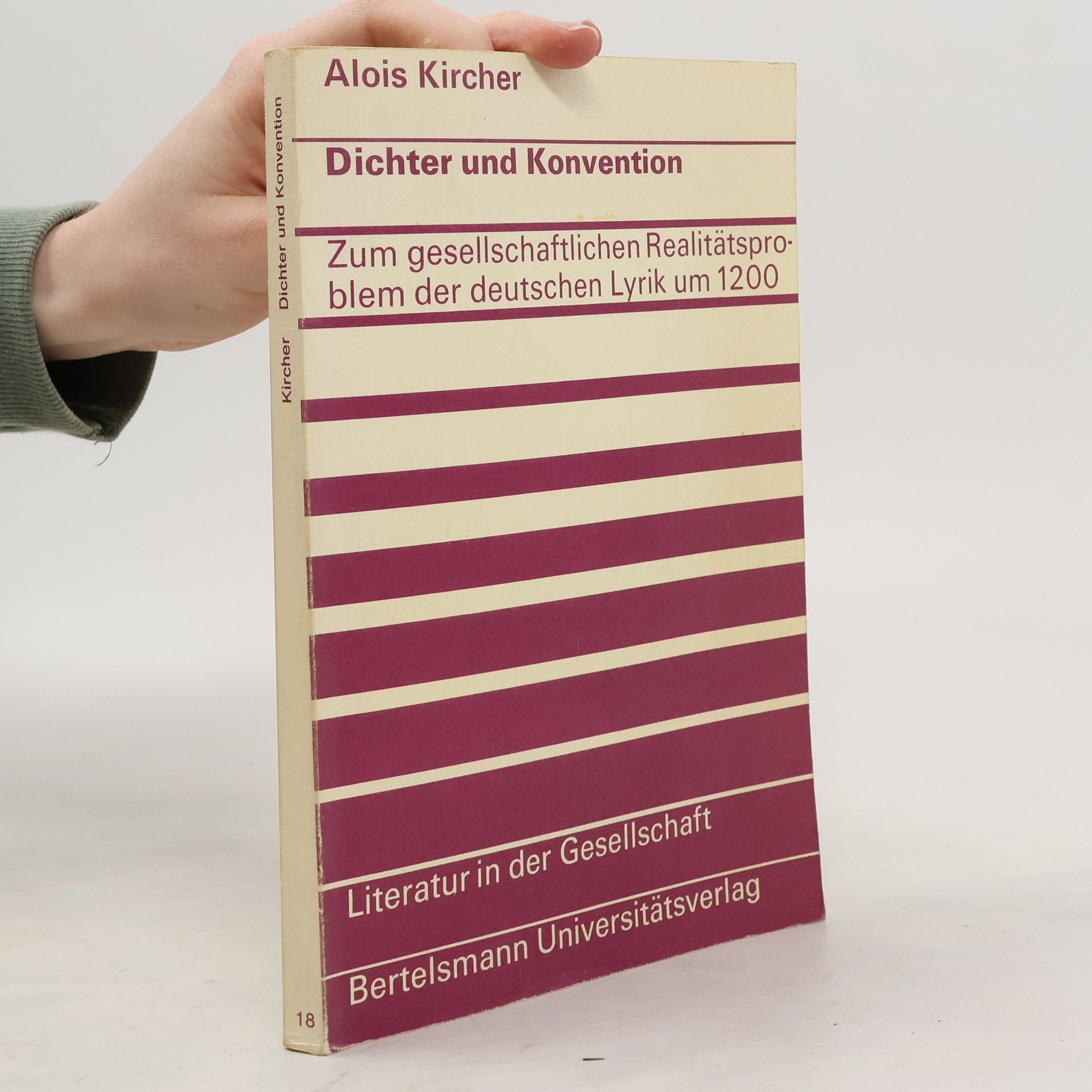 Alois Kircher Dichter und Konvention