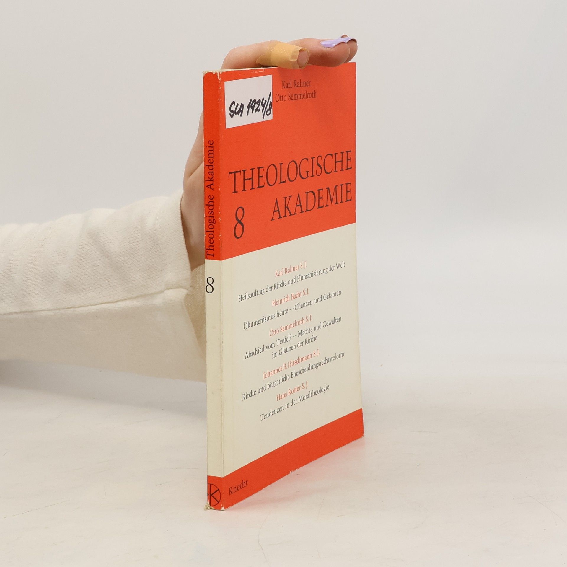 Karl Rahner Theologische Akademie. Bd. 8