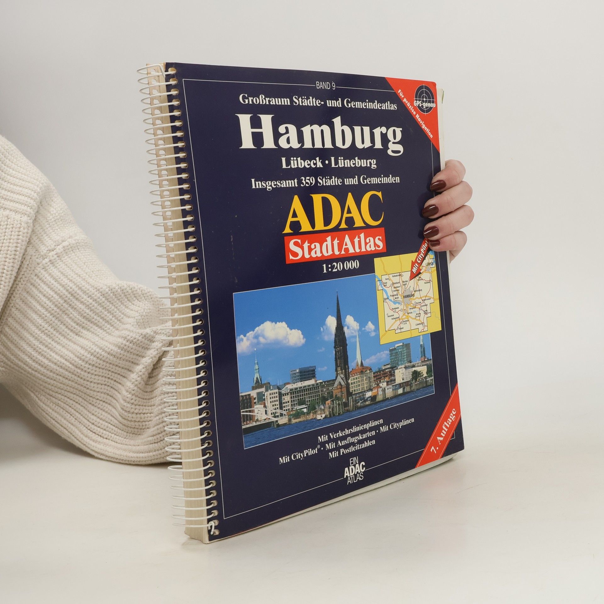 ADAC Kartografie ADAC Stadtatlas Hamburg mit Lübeck, Lüneburg 1:20 000