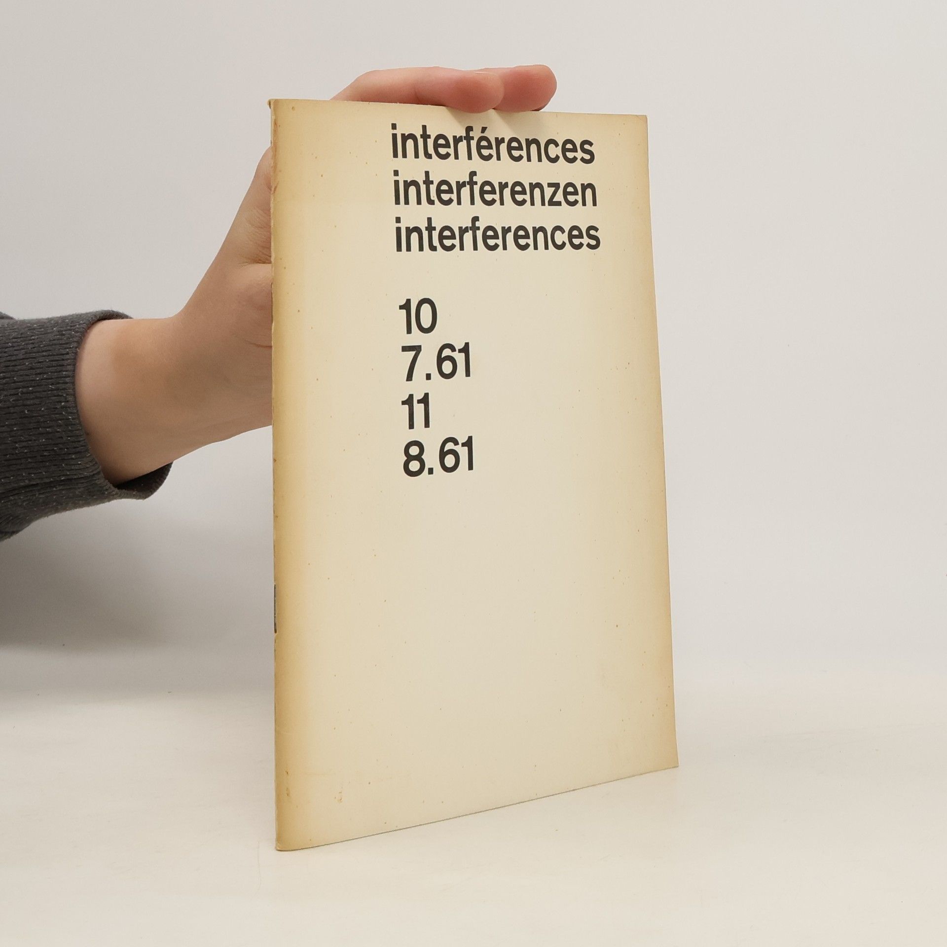 AA.VV. Interférences. Interferenzen. Interferences