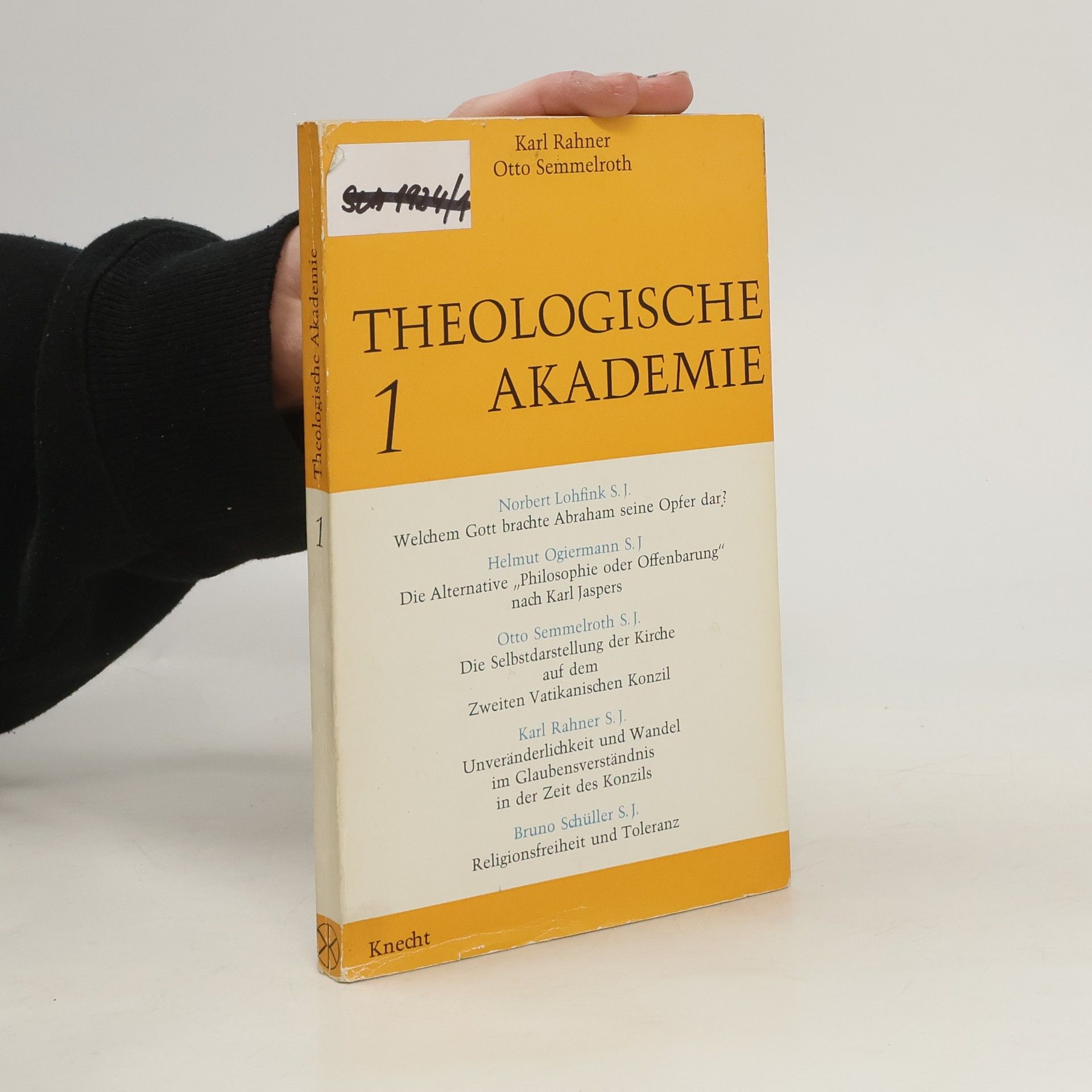 Karl Rahner Theologische Akademie 1