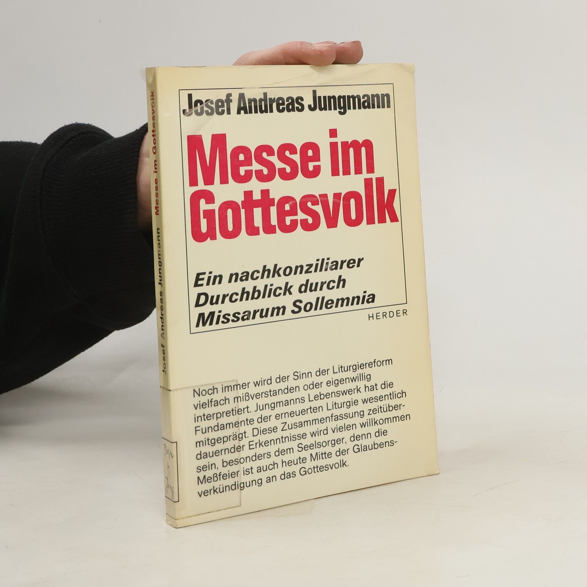 Josef A (Josef Andreas) Jungmann Messe im Gottesvolk