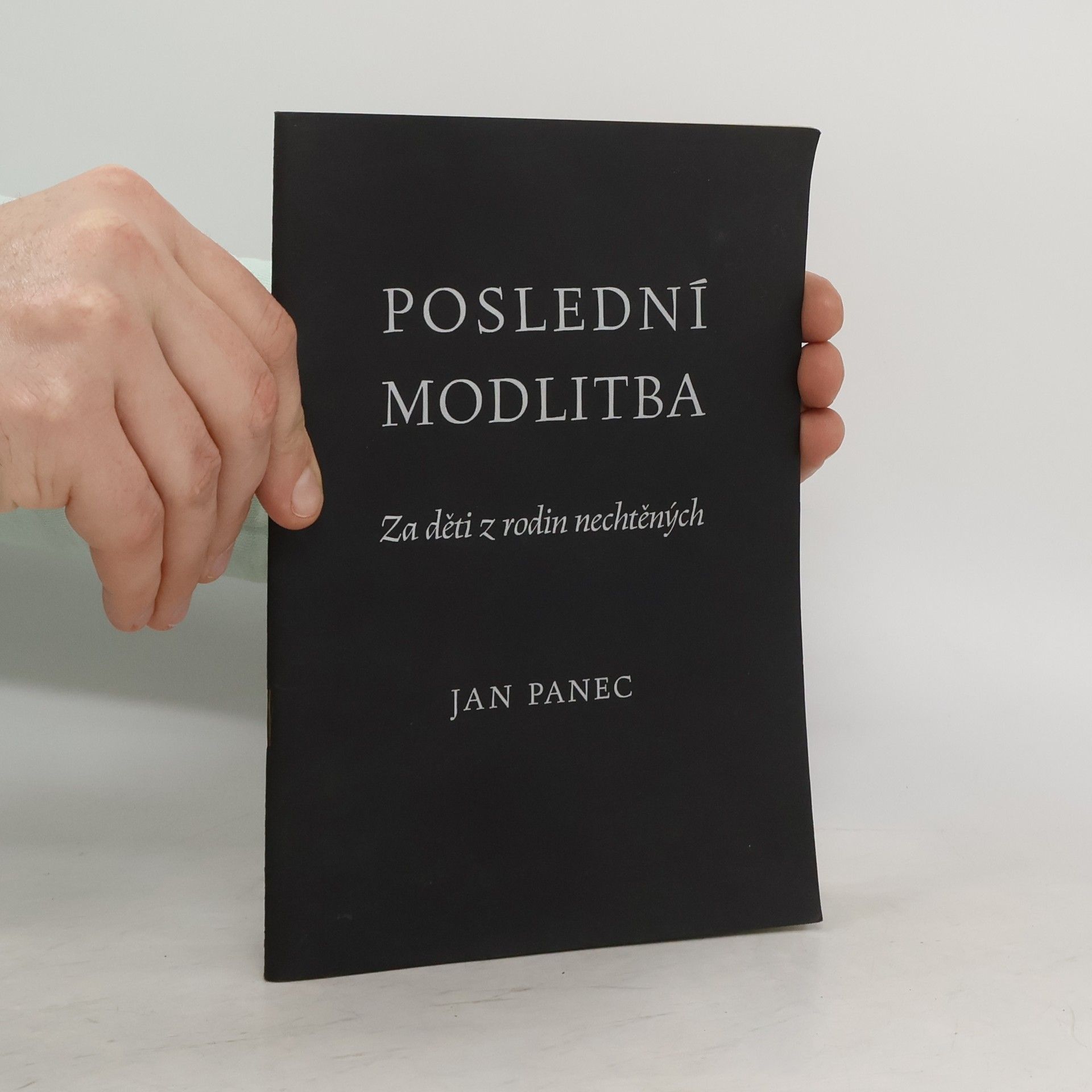 Jan Panec Poslední modlitba