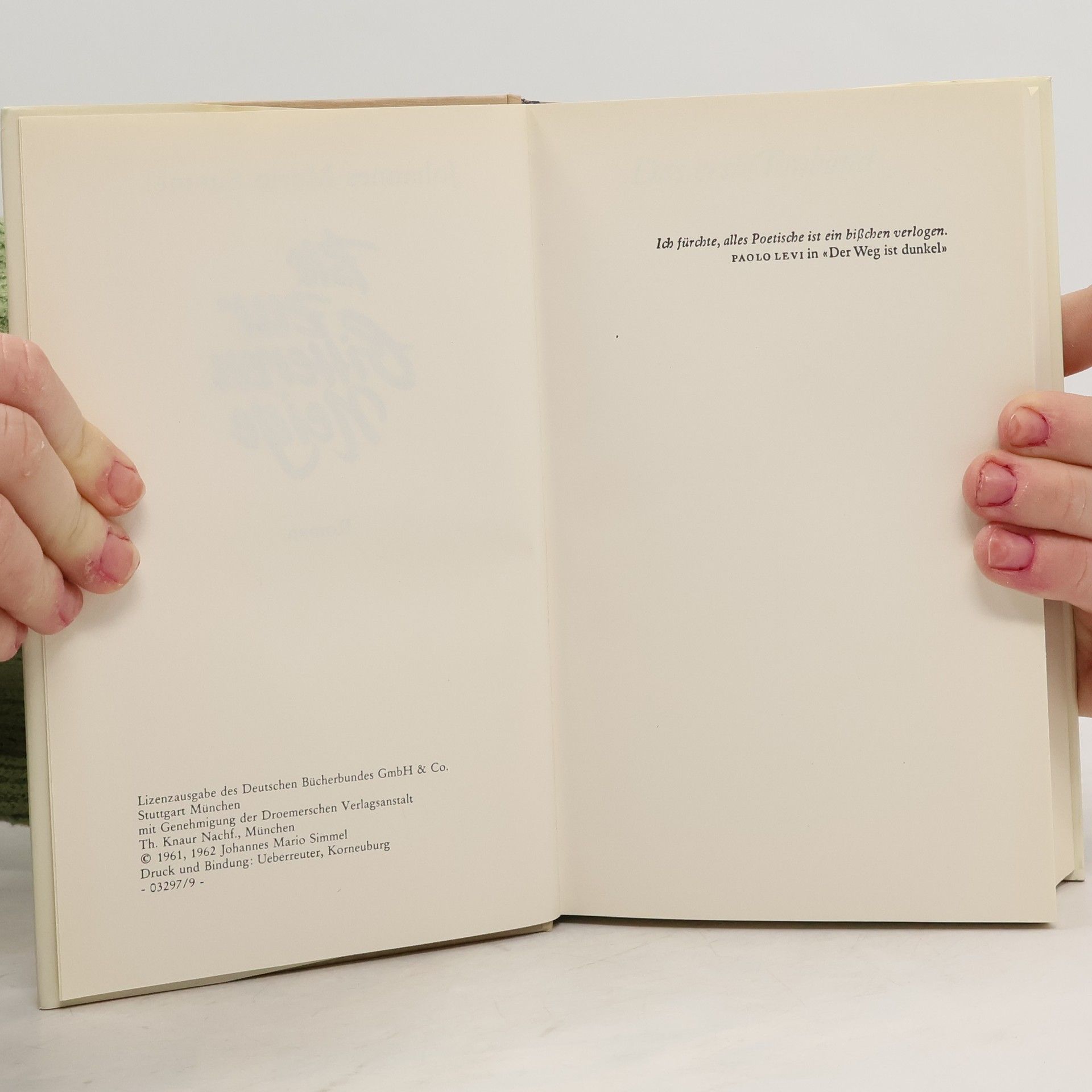 Johannes Mario Simmel Bis zur bitteren Neige