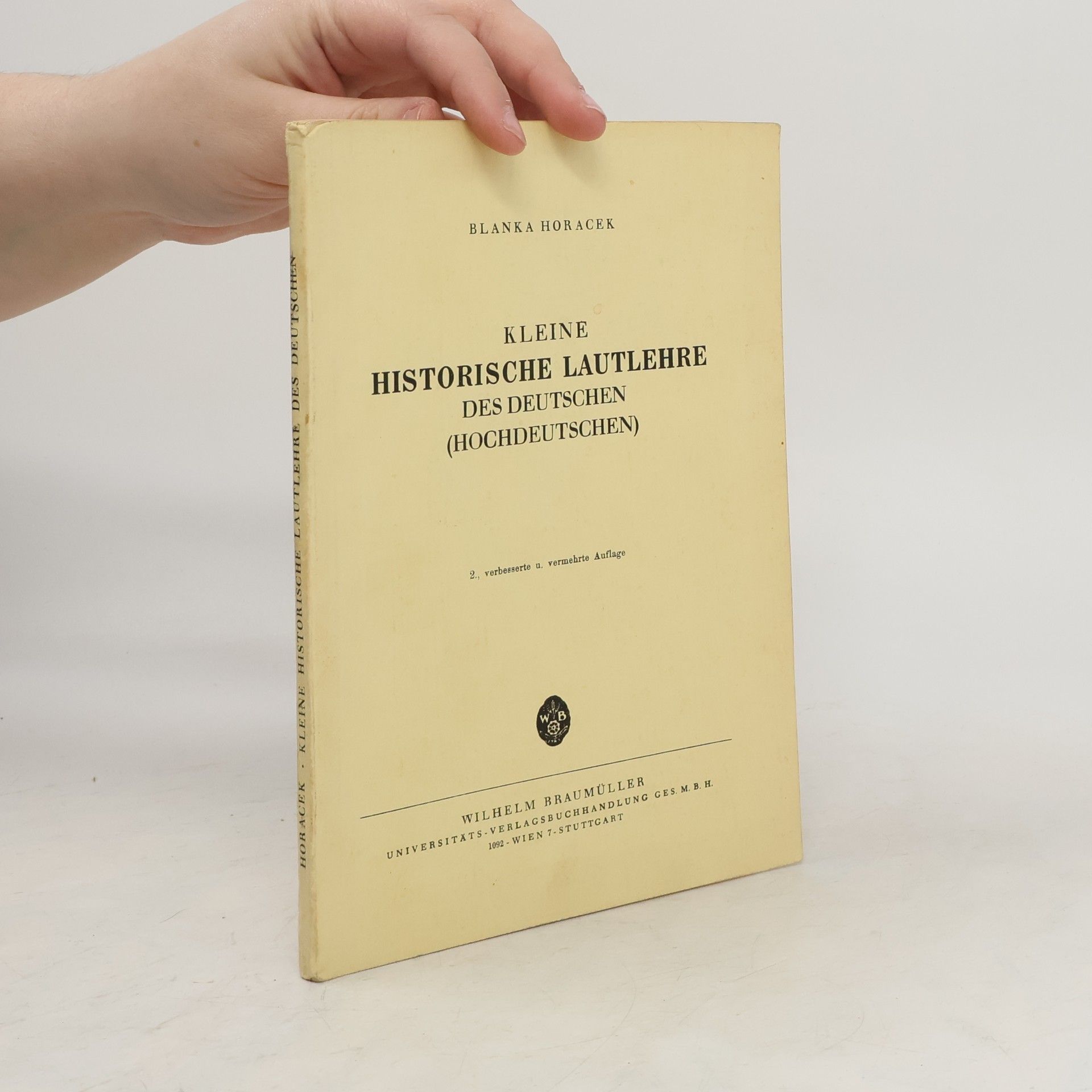 Kleine historische Lautlehre des Deutschen : (Hochdeutschen)