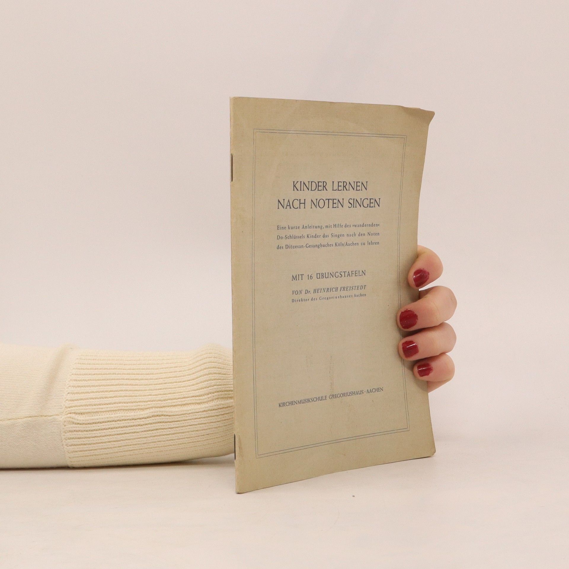 Heinrich Freistedt Kinder lernen nach Noten Singen