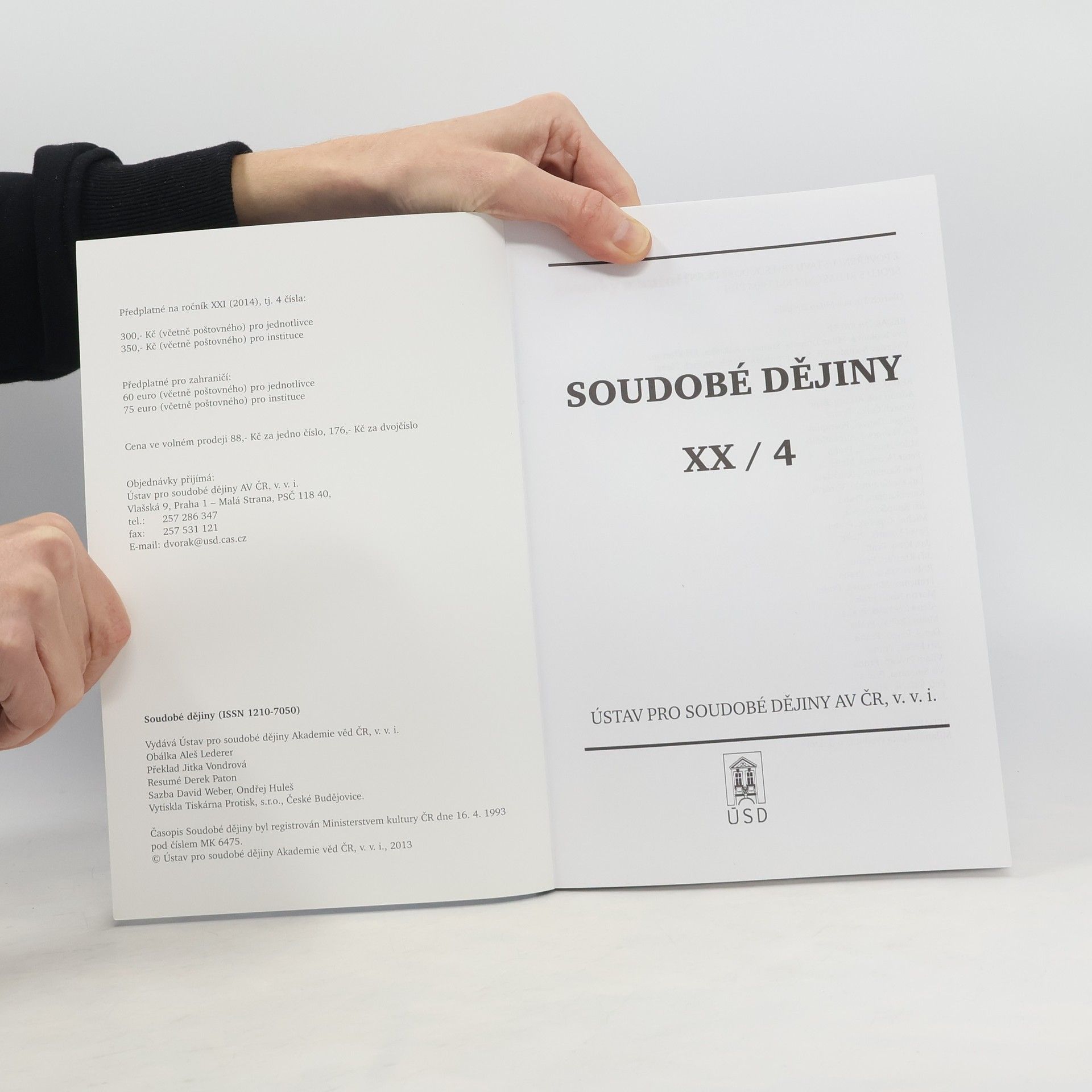 Kolektiv autorů Soudobé dějiny 4/2013