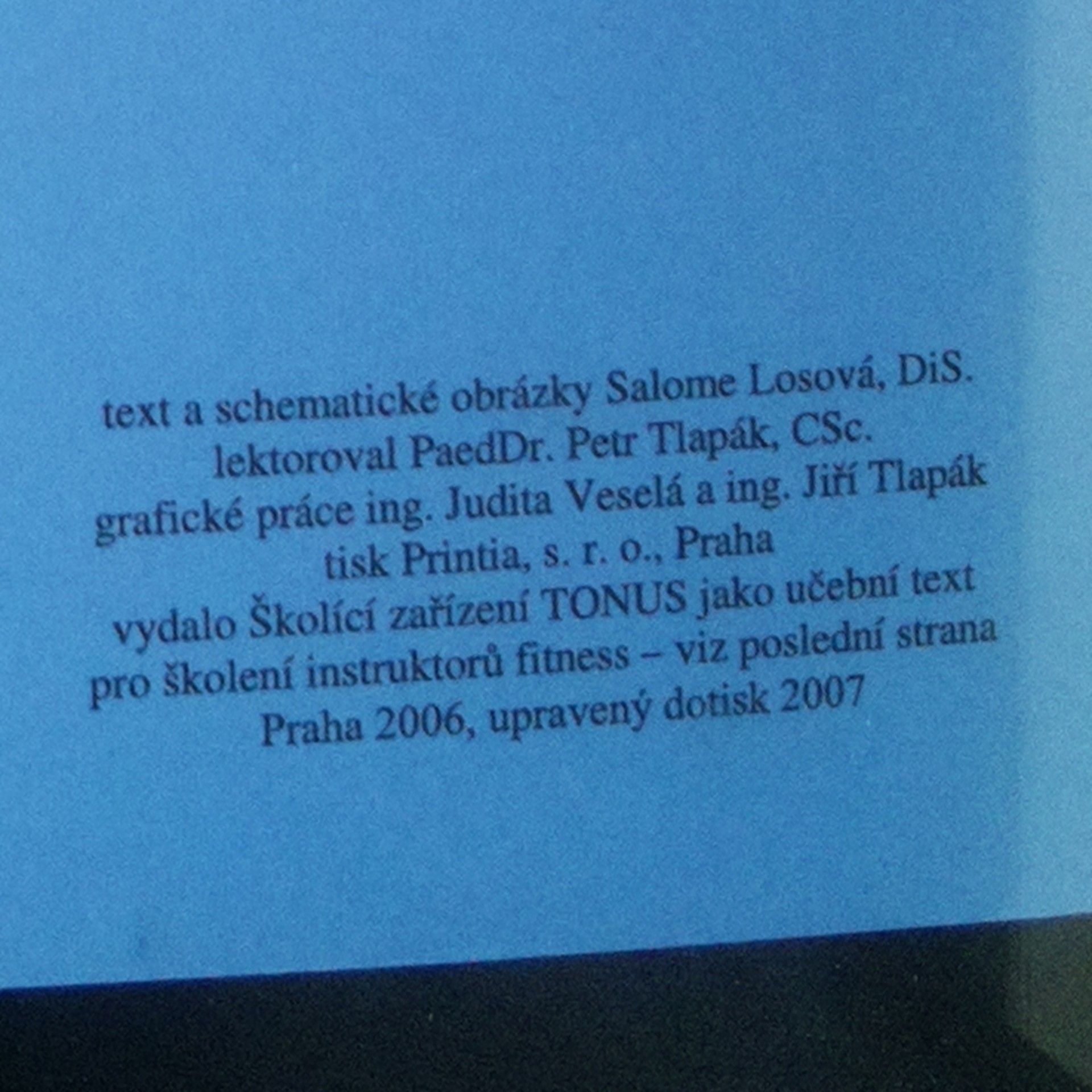 Saly Losová Anatomie do sportovní kapsy