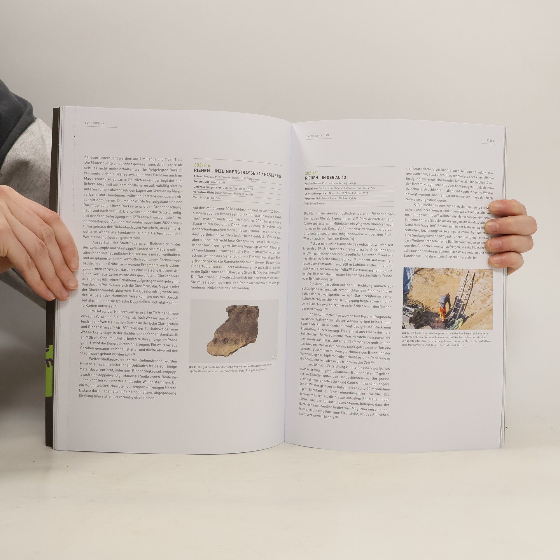 kolektiv Jahresbericht 2022 der Archäologischen Bodenforschung Bassel-Stadt