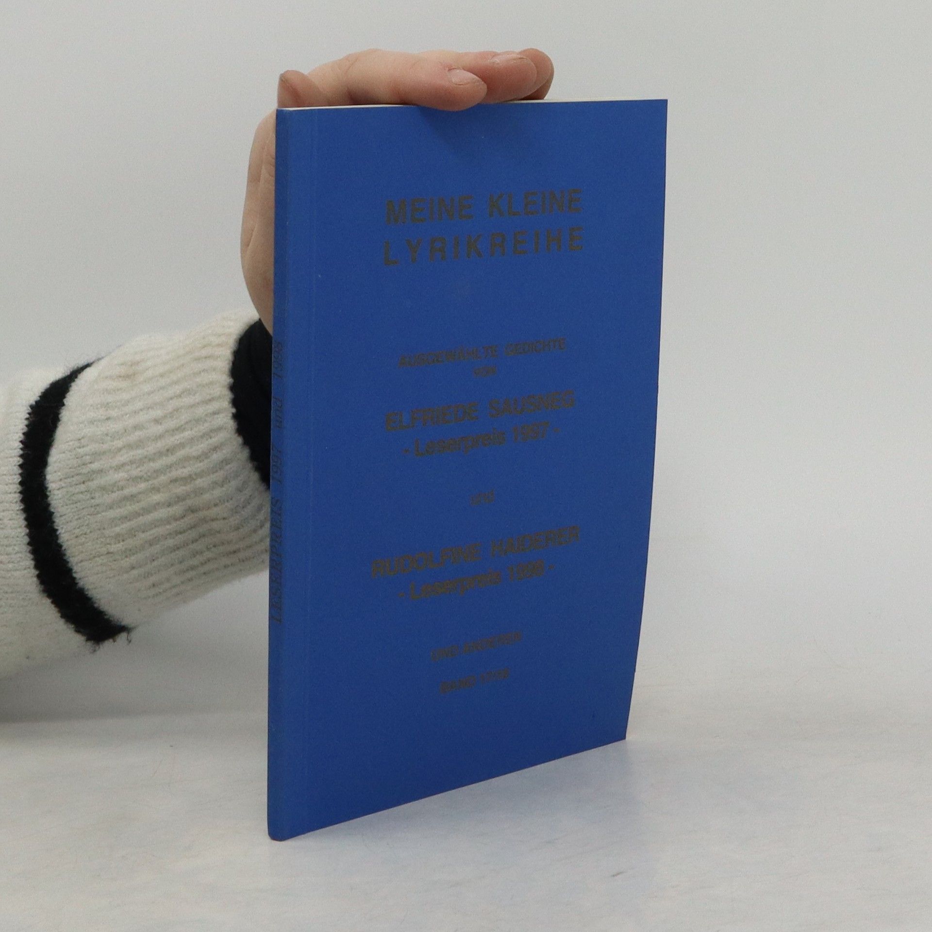 Elfriede Sausneg Meine kleine Lyrikreihe