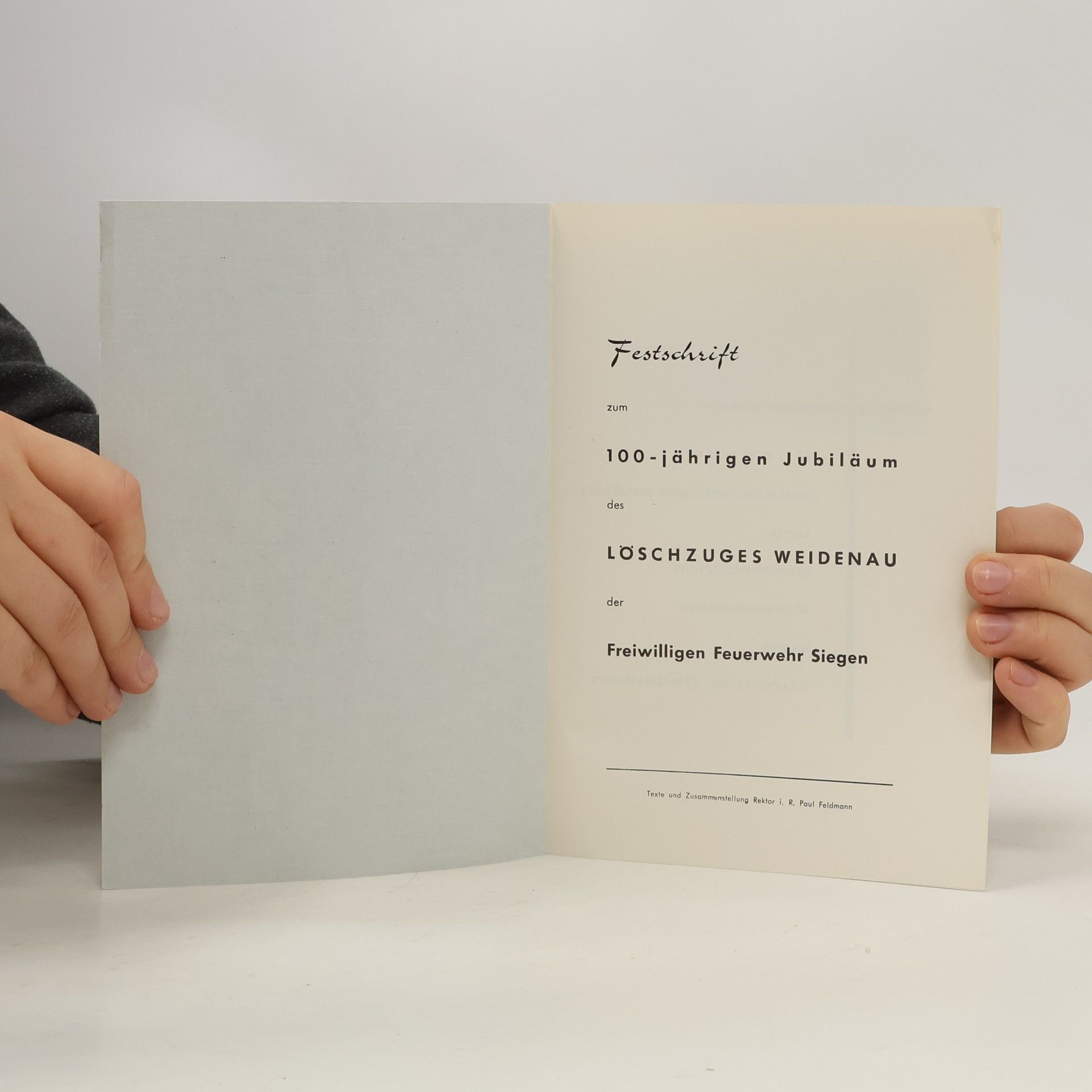 kolektiv 100 Jahre. Freiwillige Feuerwehr. Löschzug Weidenau