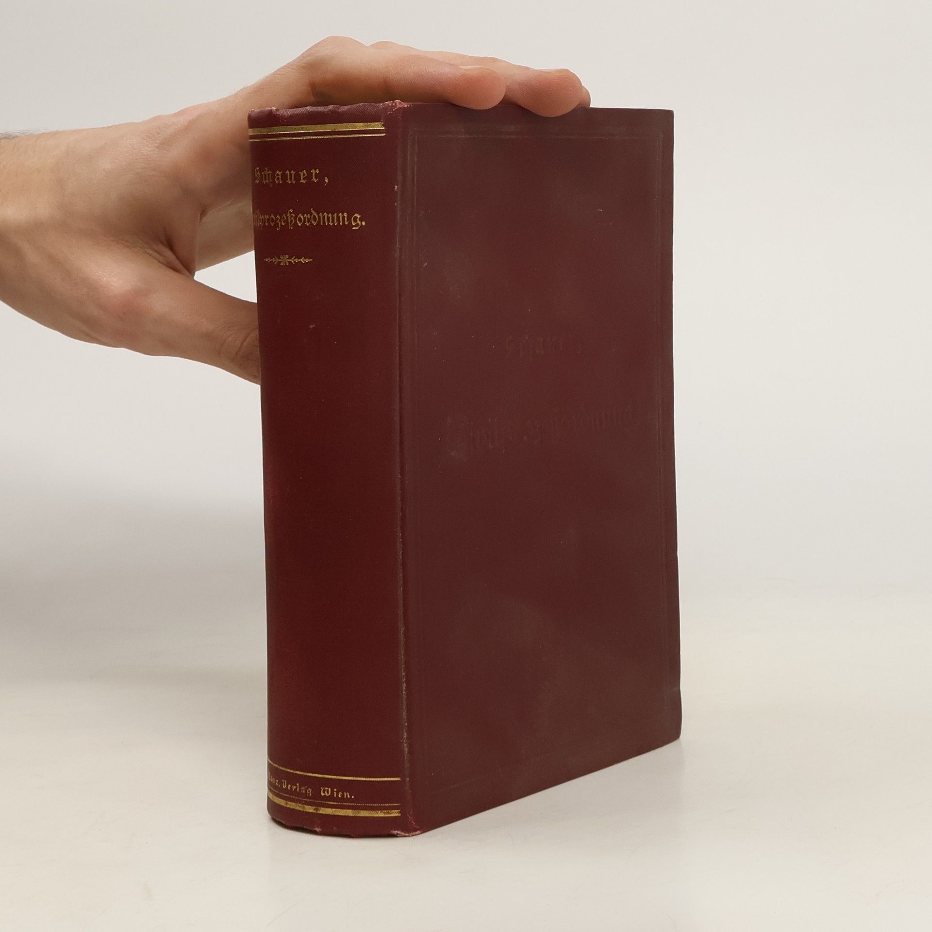 Hugo Schauer Die Zivilprozeßordnung und Jurisdiktionsnorm vom 1. August 1895