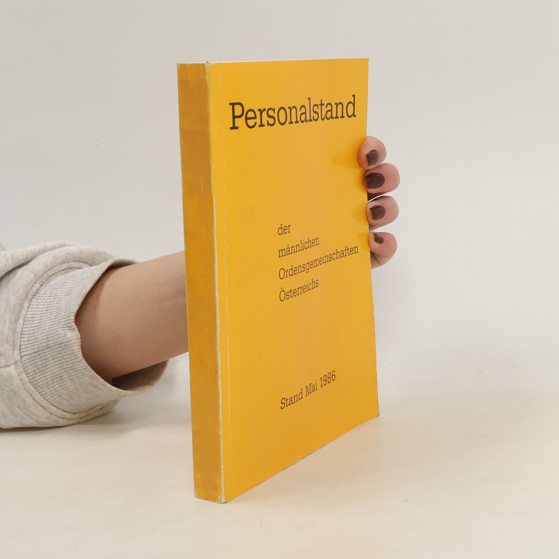 kolektiv Personalstand der männlichen Ordensgemeinschaften Österreichs