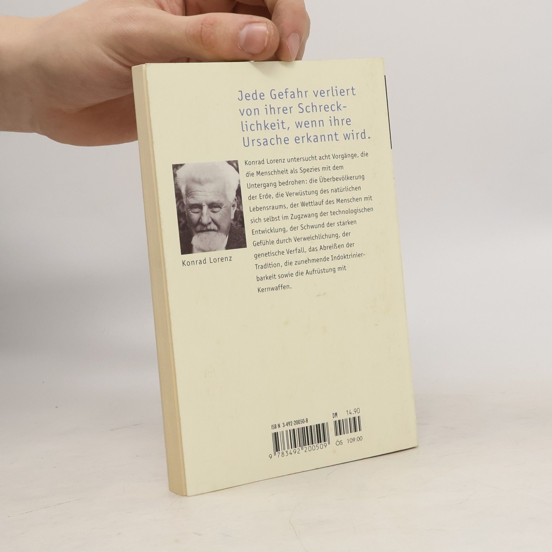 Konrad Lorenz Die acht Todsünden der zivilisierten Menschheit