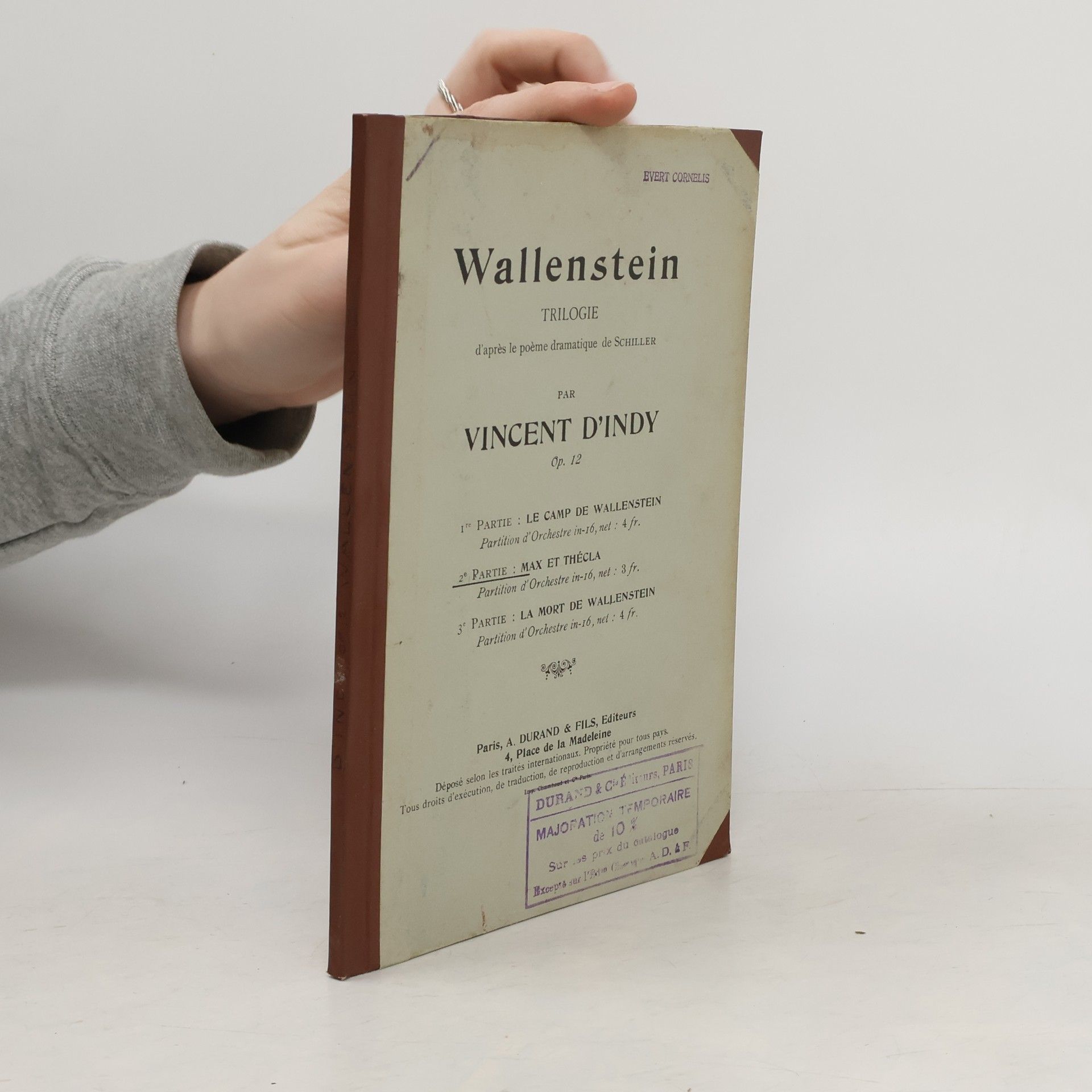 Vincent D' Indy Wallenstein Trilogie