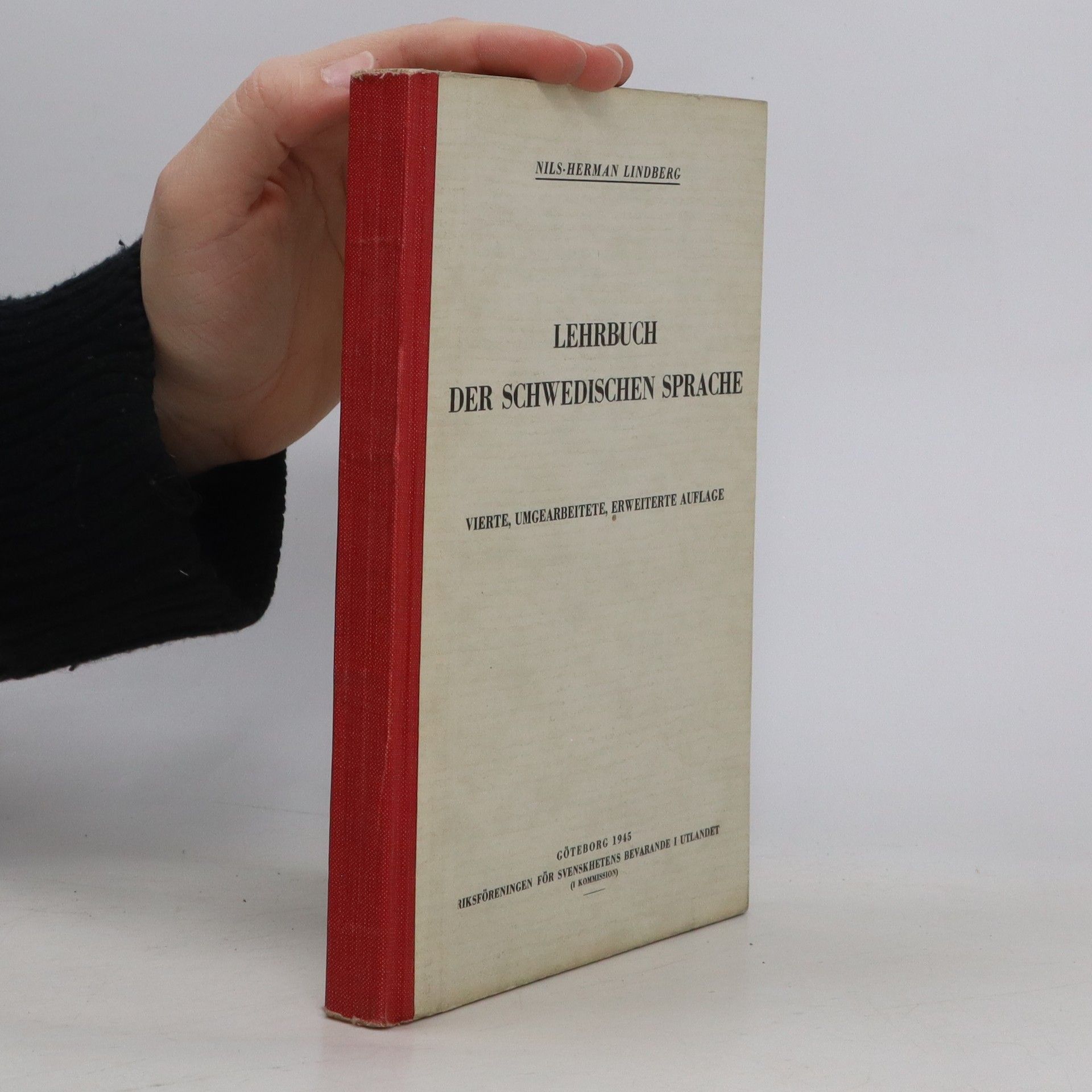 Nils-Herman Lindberg Lehrbuch der schwedischen Sprache