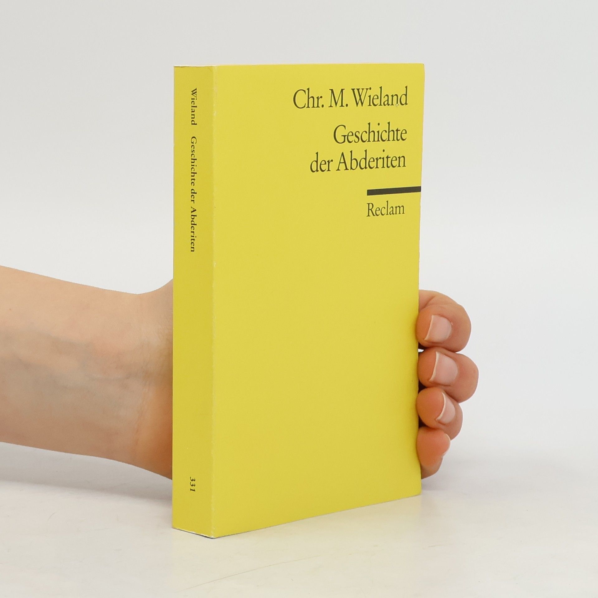 Christoph Martin Wieland Geschichte der Abderiten