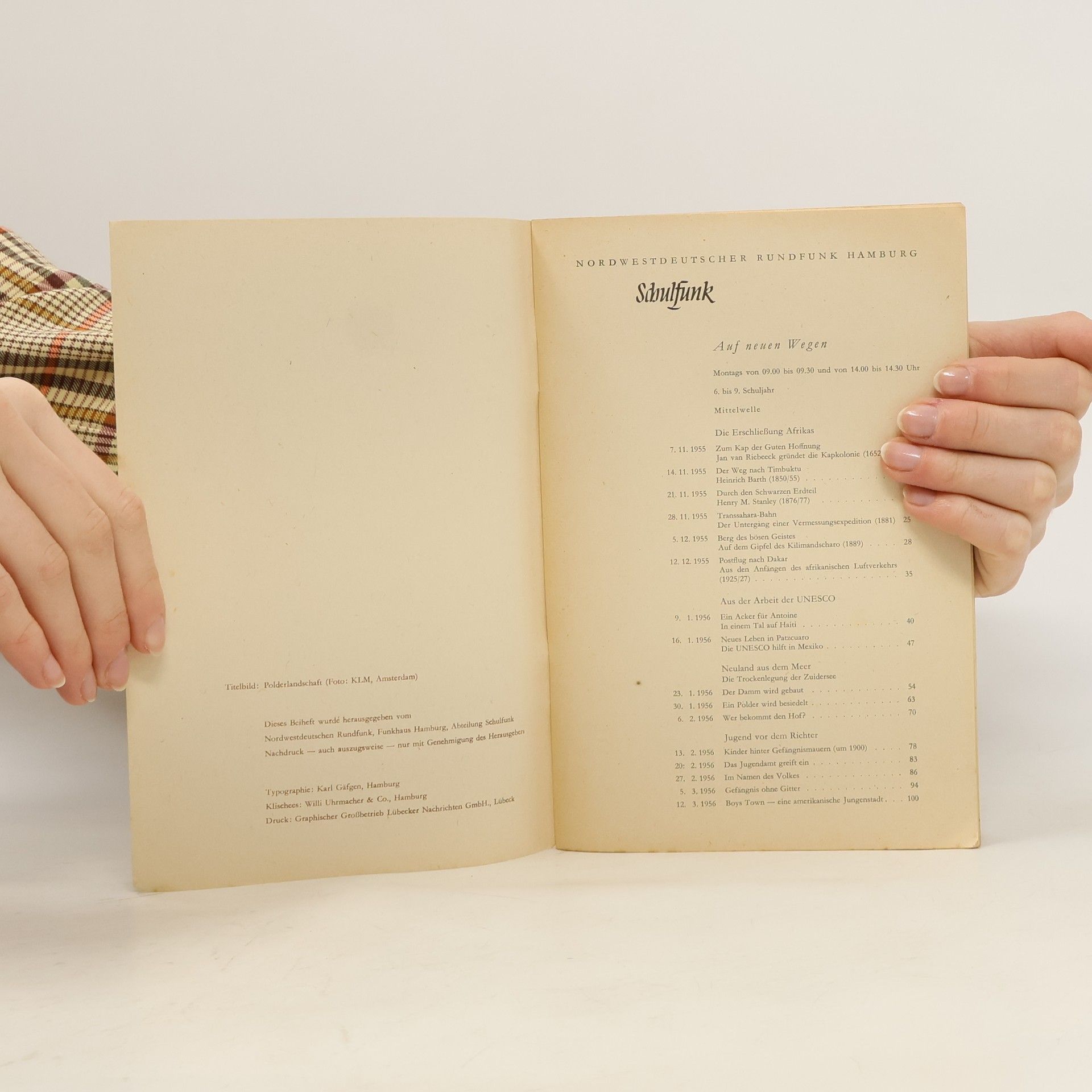 kolektiv Schulfunk. Winter 1955/56